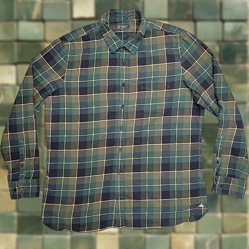 Vintage VINTAGE Wallin Brothers Shirt Mens 2XL Green Plaid Flannel Outdoor Work Casual Button-Up Collared Long Sleeve Cotton Size US XXL / EU 58 / 5 - 1 Thumbnail