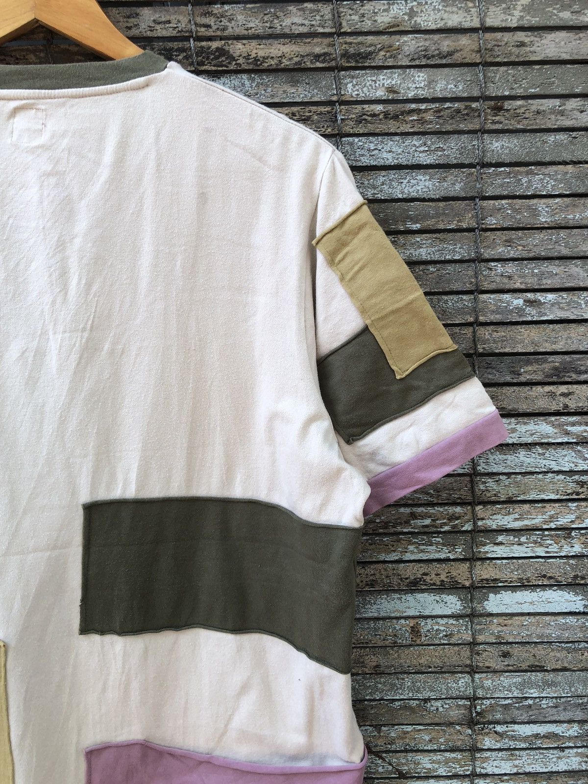 Japanese Brand × Vintage Japanese Brand Dip Co.jp Issey Miyake Patchwork Style Tshirt Size US L / EU 52-54 / 3 - 12 Thumbnail