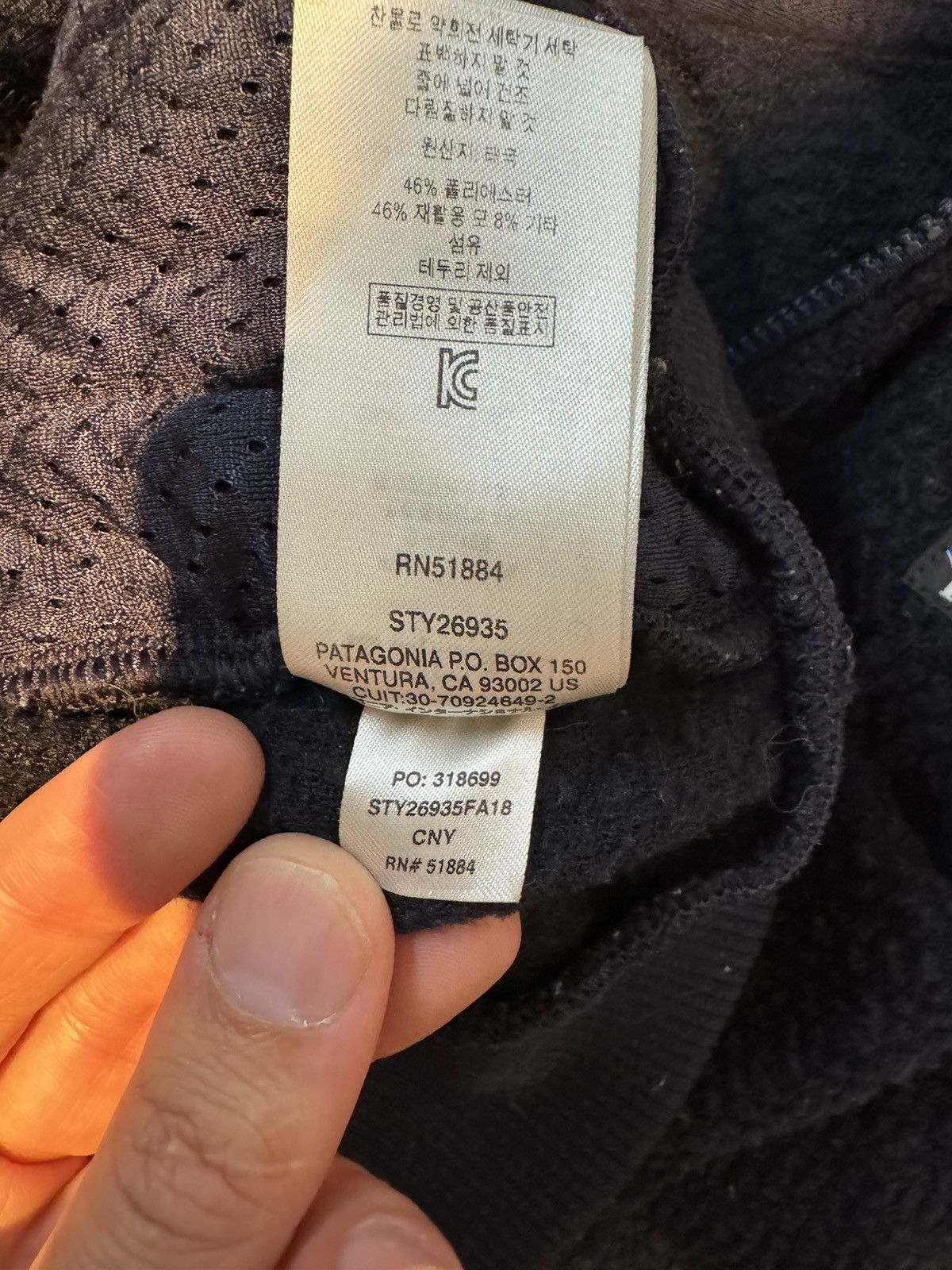 Patagonia Patagonia Fleece jacket Size S Polyester NVY Plain Mens Size US M / EU 48-50 / 2 - 9 Thumbnail