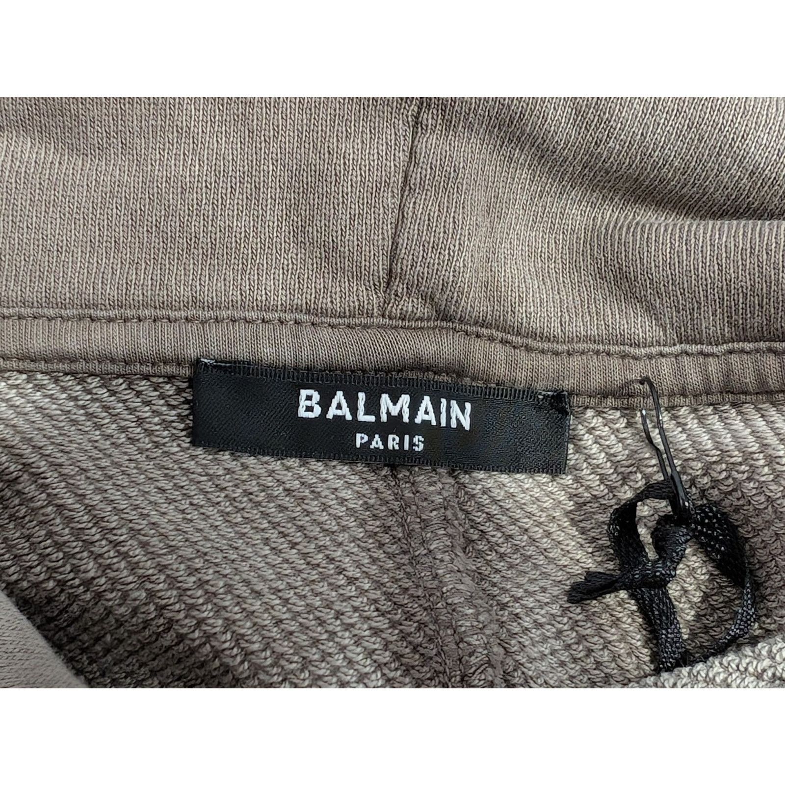 Balmain o1rshd1 Washed Hoodie in Grey Size US M / EU 48-50 / 2 - 18 Thumbnail
