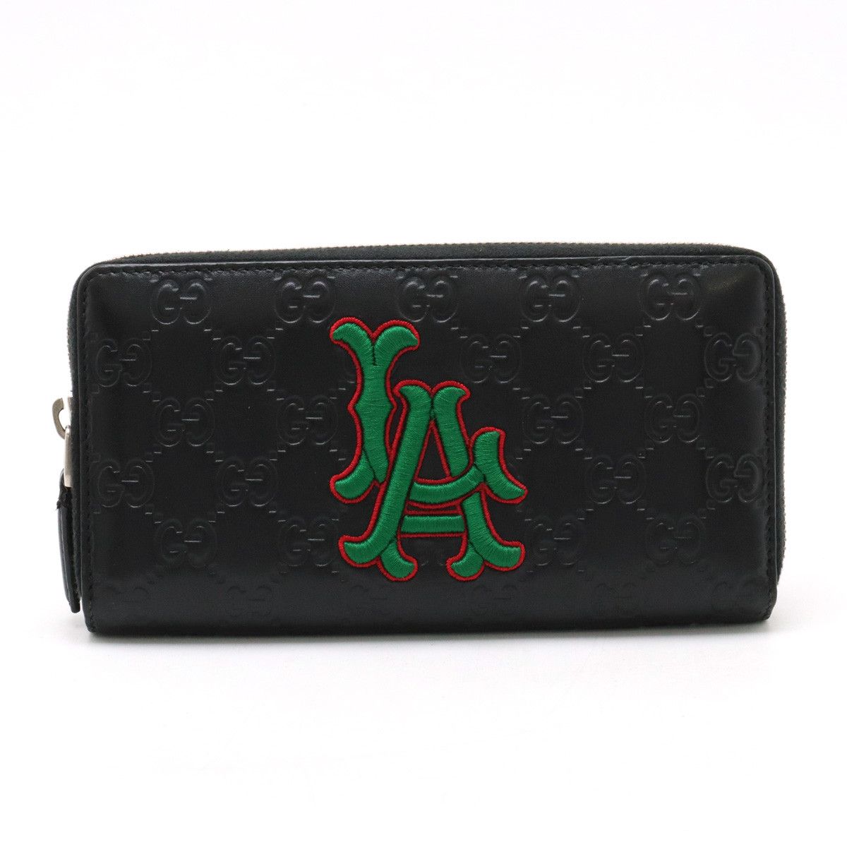 Gucci Gucci Gucci Shima Leather LA Angels MLB Collaboration Zip-Around Wallet 547791 Leather Long Wallet 547791 in Very Good Condition Size ONE SIZE - 1 Thumbnail