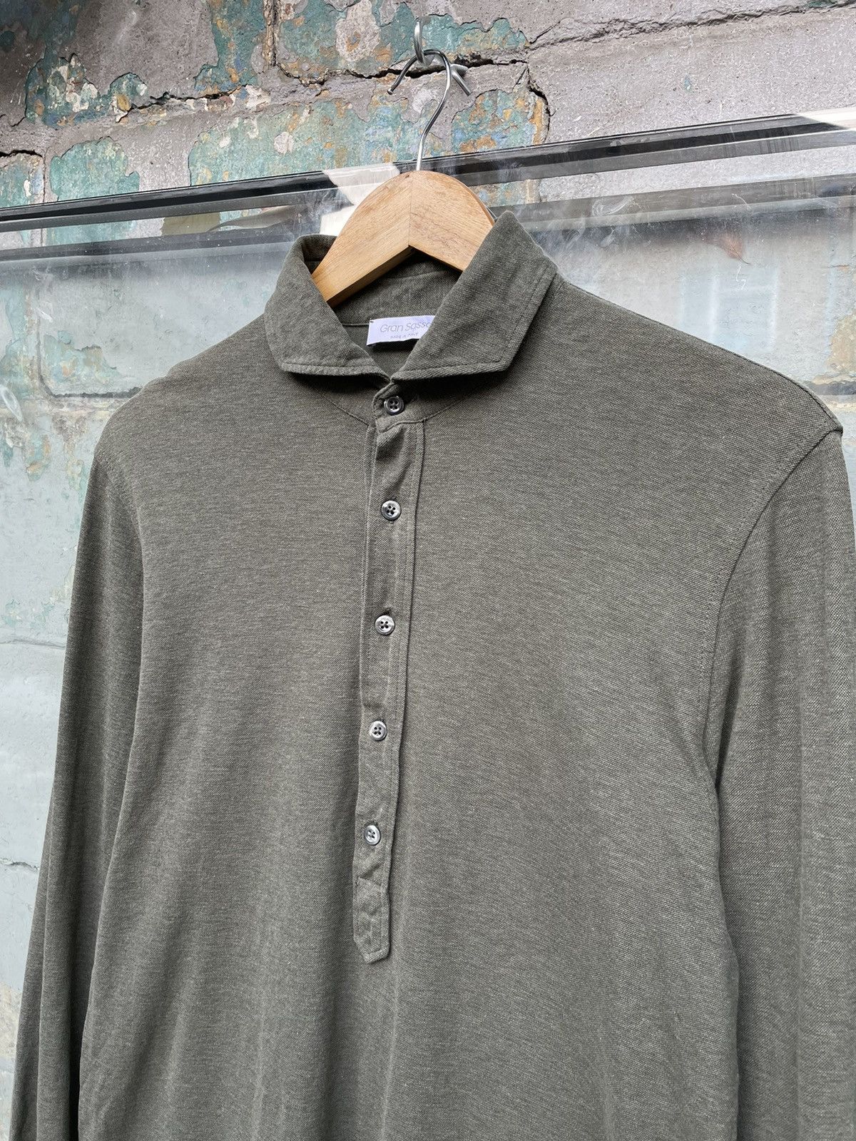 Gran Sasso Gran Sasso Gray Japanese Long Sleeve Size US M / EU 48-50 / 2 - 3 Thumbnail