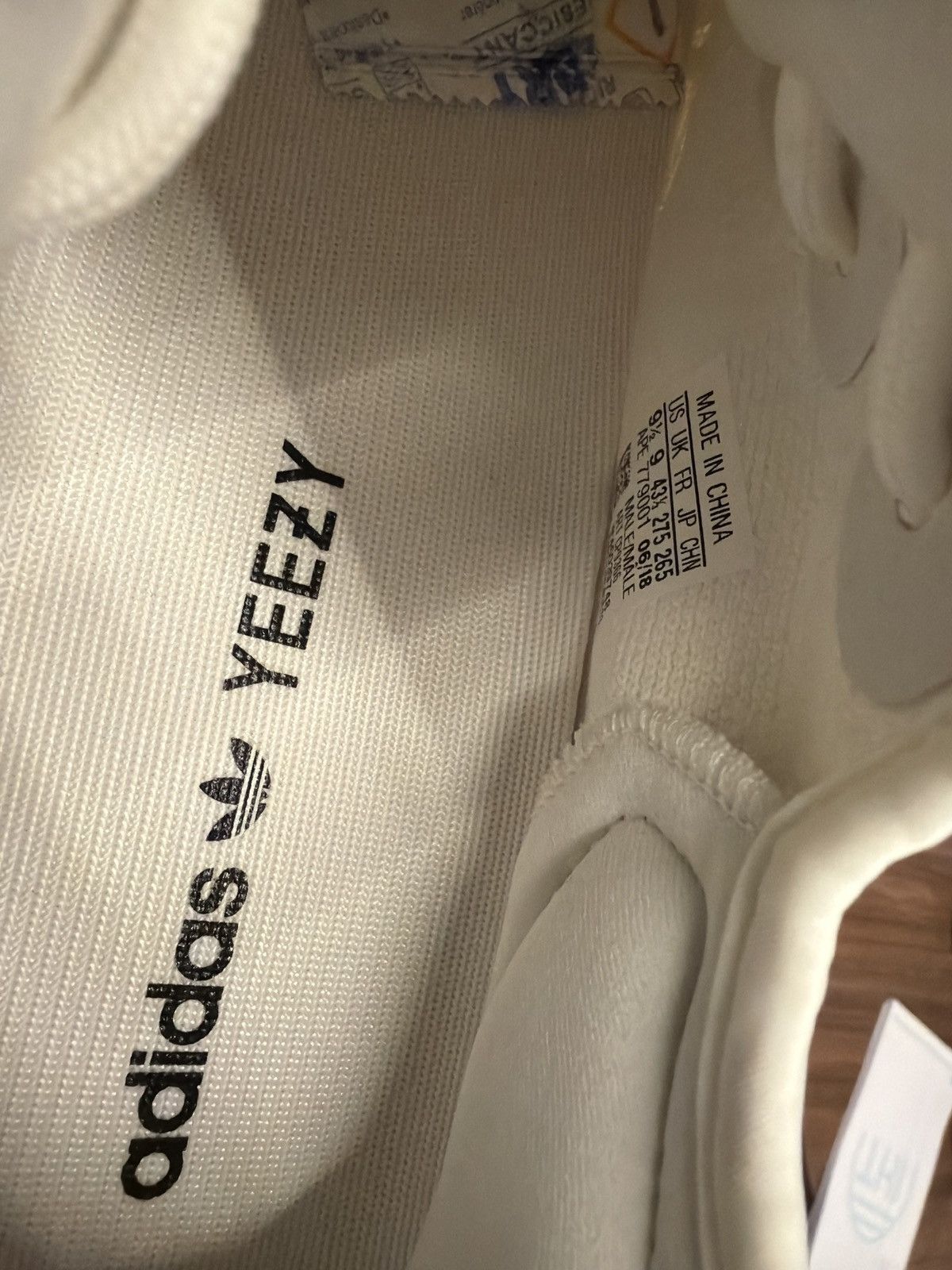 Yeezy Adidas Yeezy Boost 350 V2 Cream Triple White Size US 9 / EU 42 - 6 Thumbnail