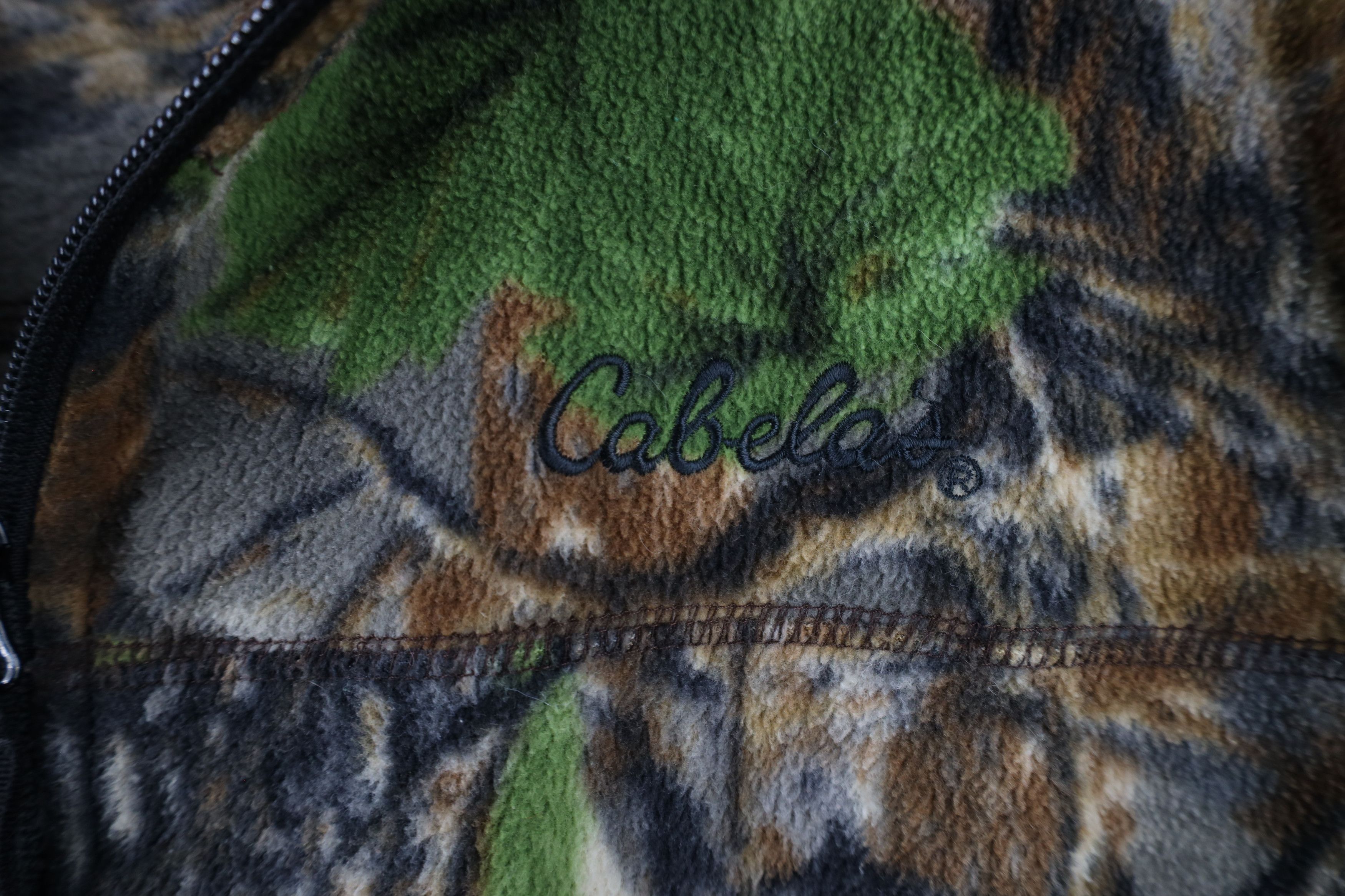 Cabelas × Vintage Vintage 90s Cabelas Spell Camouflage Full Zip Fleece Jacket Size US M / EU 48-50 / 2 - 4 Thumbnail