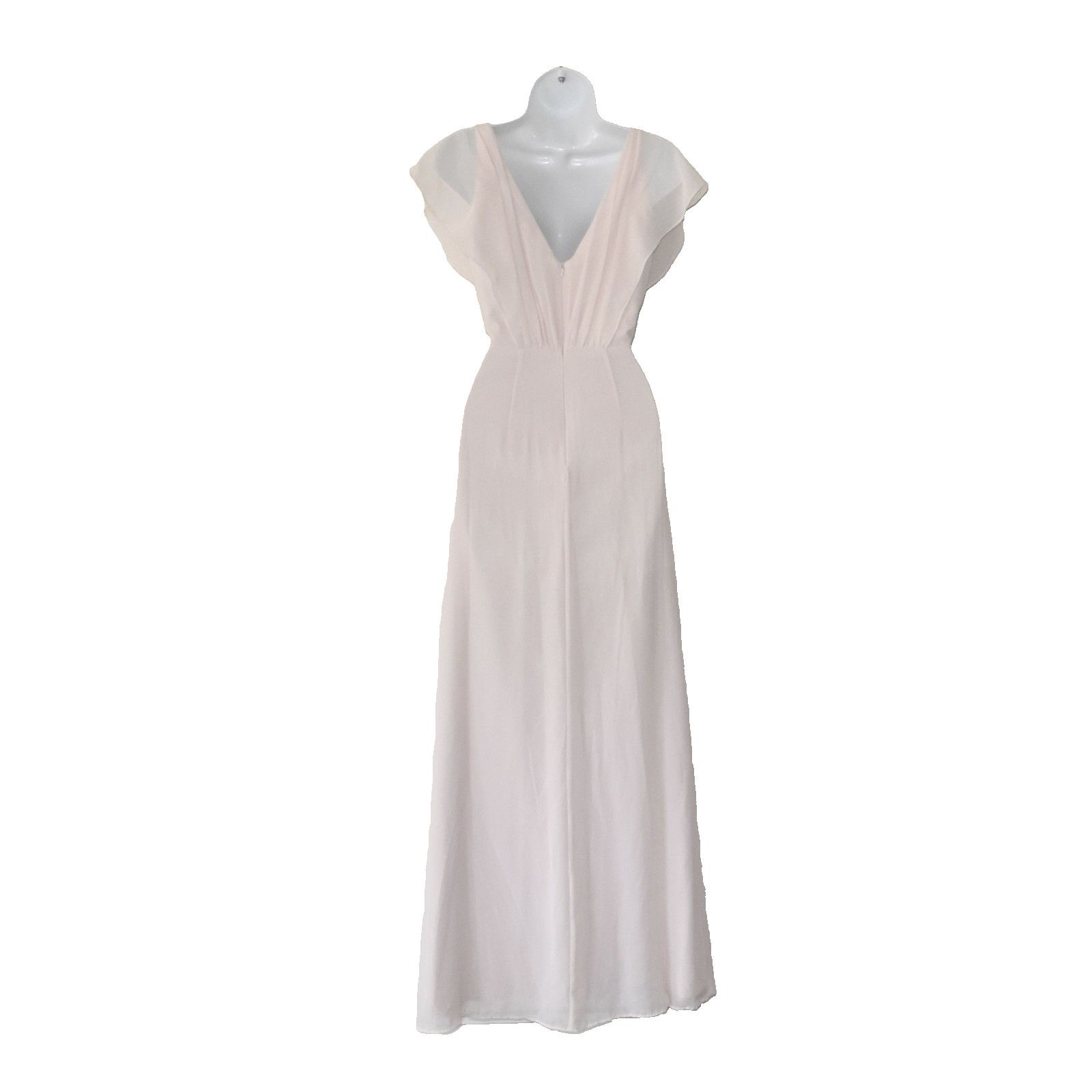 Monique Lhuillier MONIQUE LHUILLIER Chiffon High Slit Bridesmaids Dress Sz 0 Size XS / US 0-2 / IT 36-38 - 5 Thumbnail