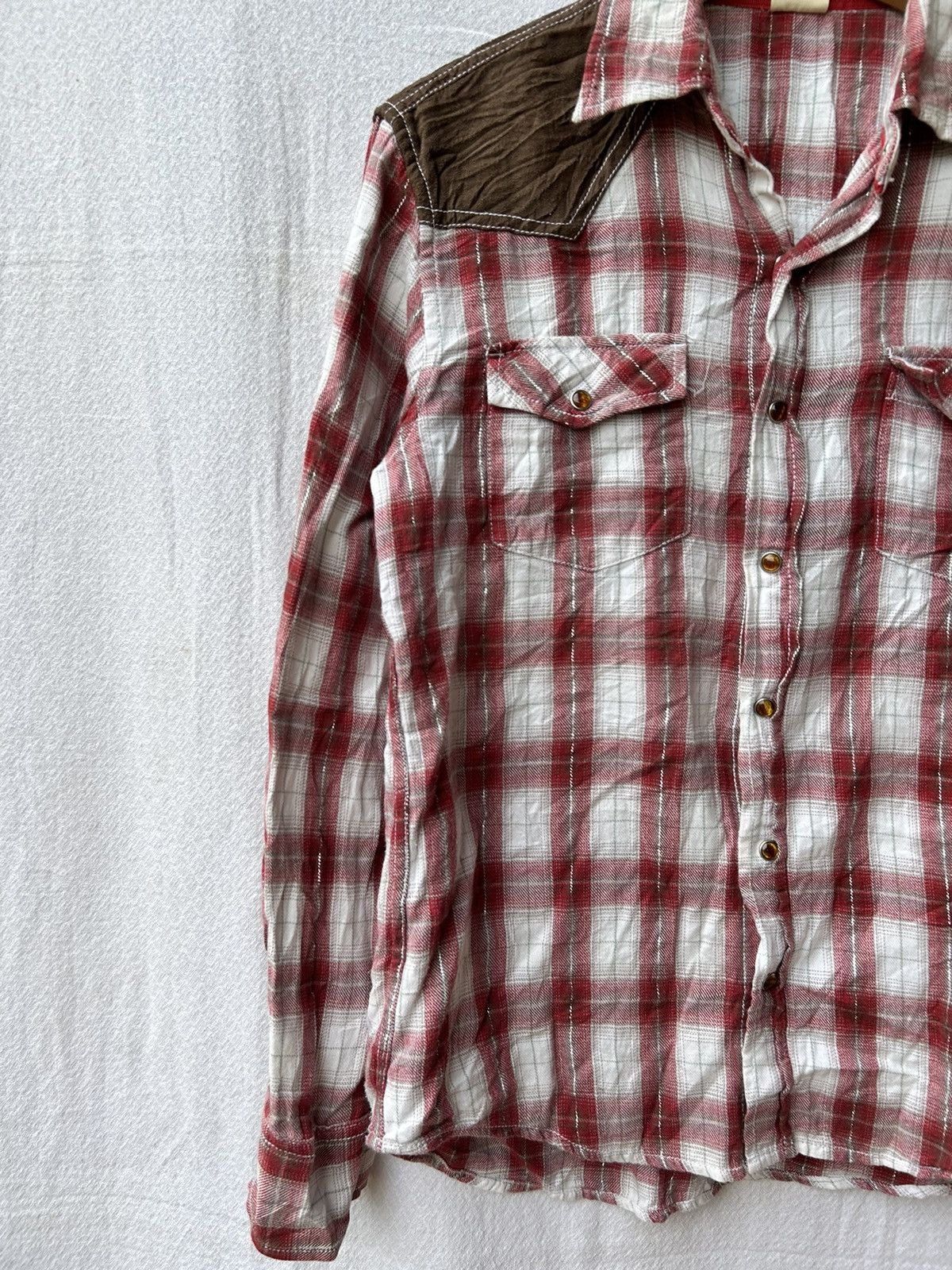 If Six Was Nine Pluvious japanese plaid bottom up shirt longsleeve Size US L / EU 52-54 / 3 - 3 Thumbnail