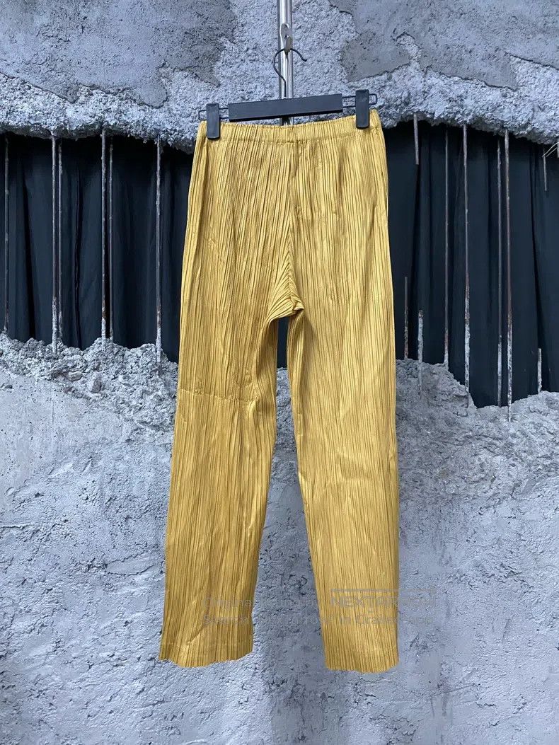 Issey Miyake Issey Miyake size:1 Yellow Trousers Size 22" - 2 Thumbnail