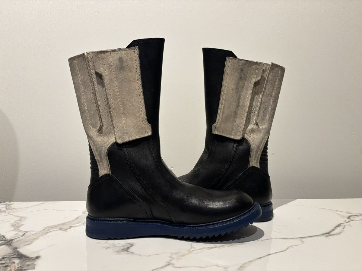 Rick Owens Rick Owens SS15 FAUN Bi-Colour Moto Cross Creeper Boot Black Size US 8 / EU 41 - 7 Thumbnail