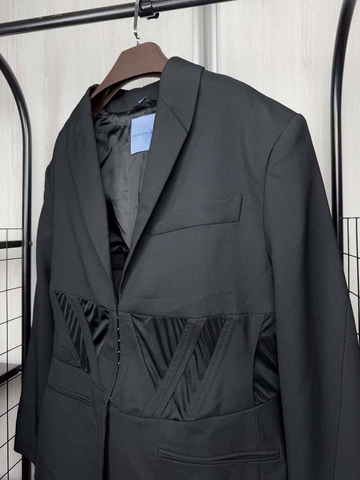 H&M × Mugler Mugler x H&M Corset-Style Wool Jacket Blazer size XXL 54 Size XXL / US 16-18 / IT 52-54 - 5 Thumbnail