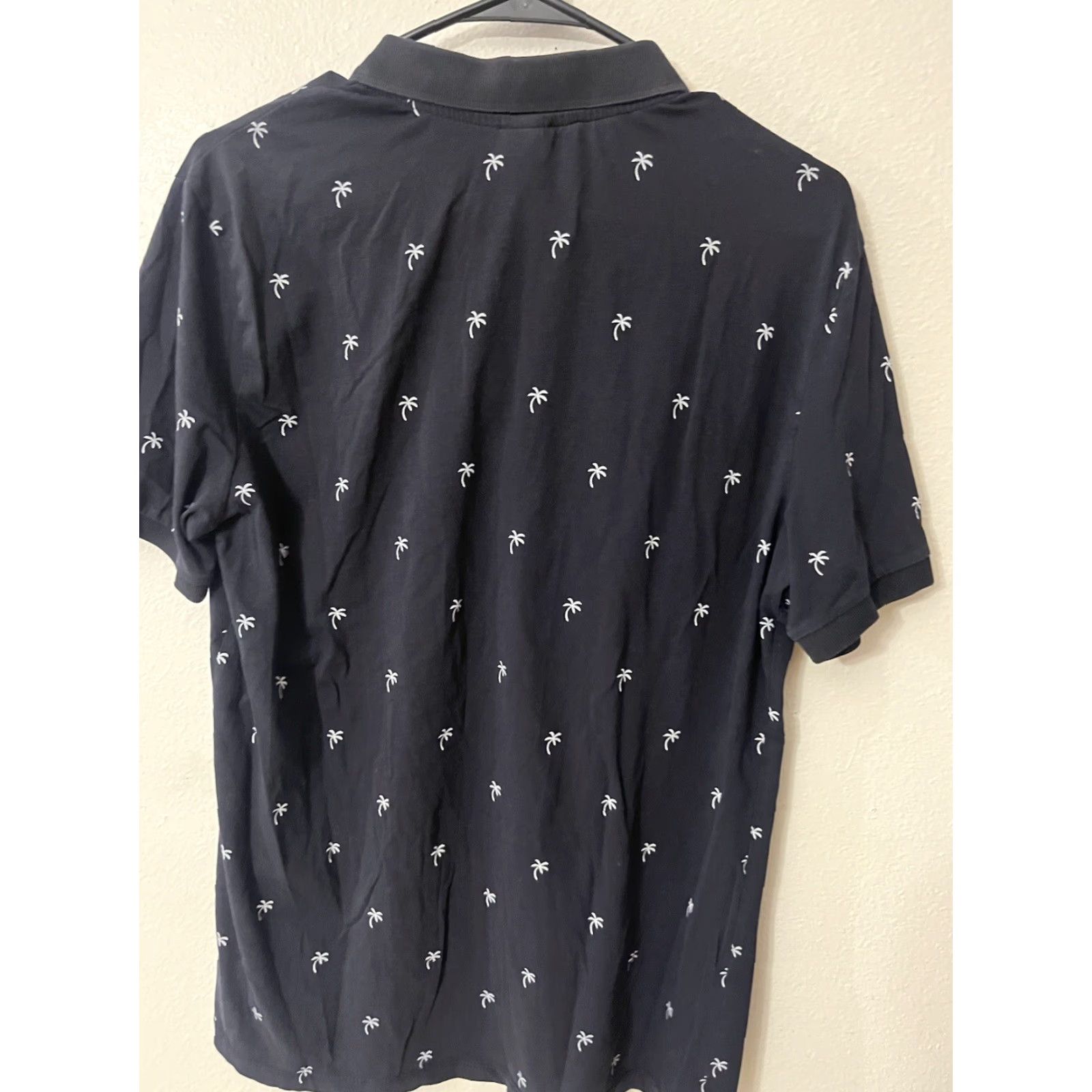 H&M H&M Polo Golf Shirt Men Medium Navy Blue Cotton Short Sleeve Button Collared Regular Mens Size US M / EU 48-50 / 2 - 2 Thumbnail