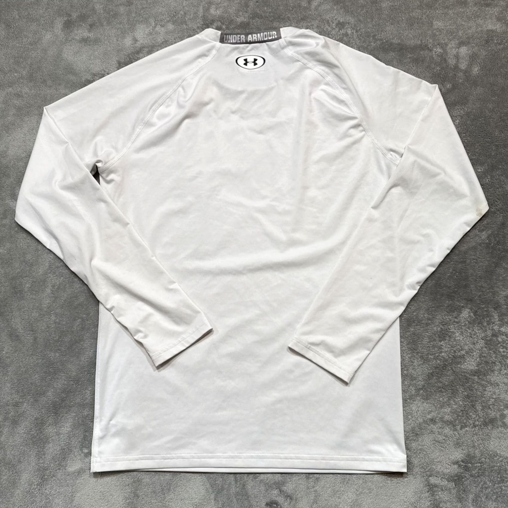 Under Armour Under Armour Shirt Mens 2XL White HeatGear Compression Long Sleeve Gym Athletic Crew Neck Raglan Logo Moisture Wicking Quick Dry Lightweight Size US XXL / EU 58 / 5 - 5 Thumbnail