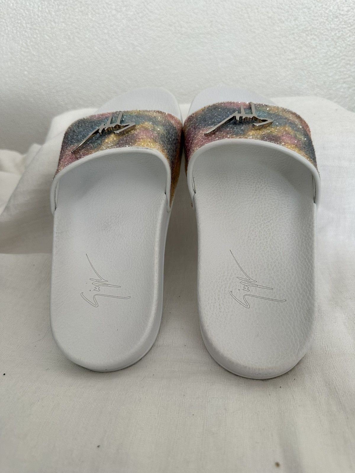 Giuseppe Zanotti Glitter Slippers/Slides Size US 9 / IT 39 - 3 Thumbnail