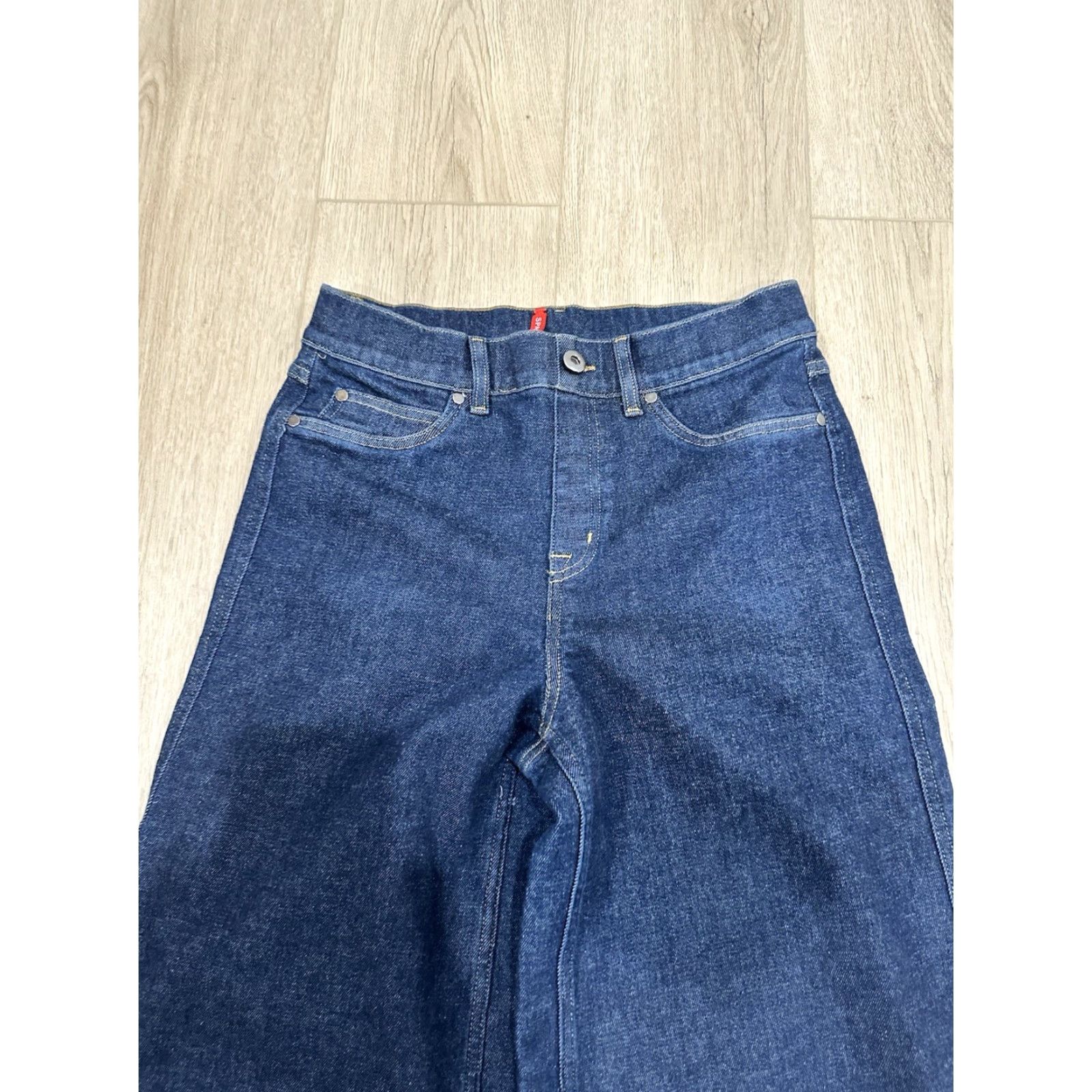 Spanx Spanx 20547R Jeans Wide-Leg Denim Stretch Blue Medium Women Regular Size M Size 32" / US 10 / IT 46 - 4 Thumbnail