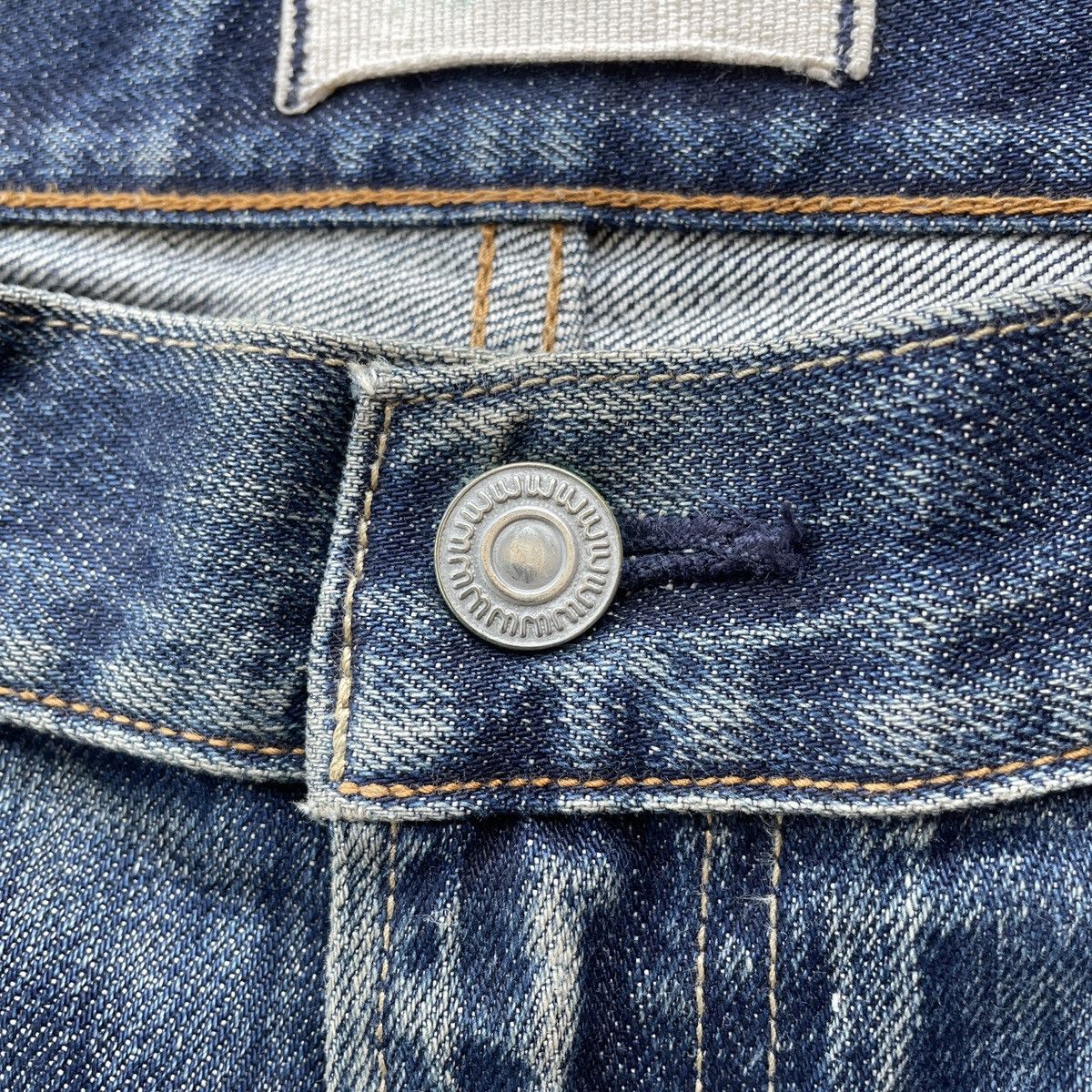 Japanese Brand Rusty🔥 Vintage Japanese Faded Distressed Denim Jeans Pants Size US 37 - 6 Thumbnail