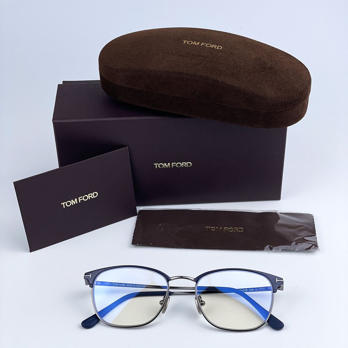 Tom Ford NEW Tom Ford FT5750-B 091 Unisex Square Eyeglasses Size ONE SIZE - 10 Thumbnail