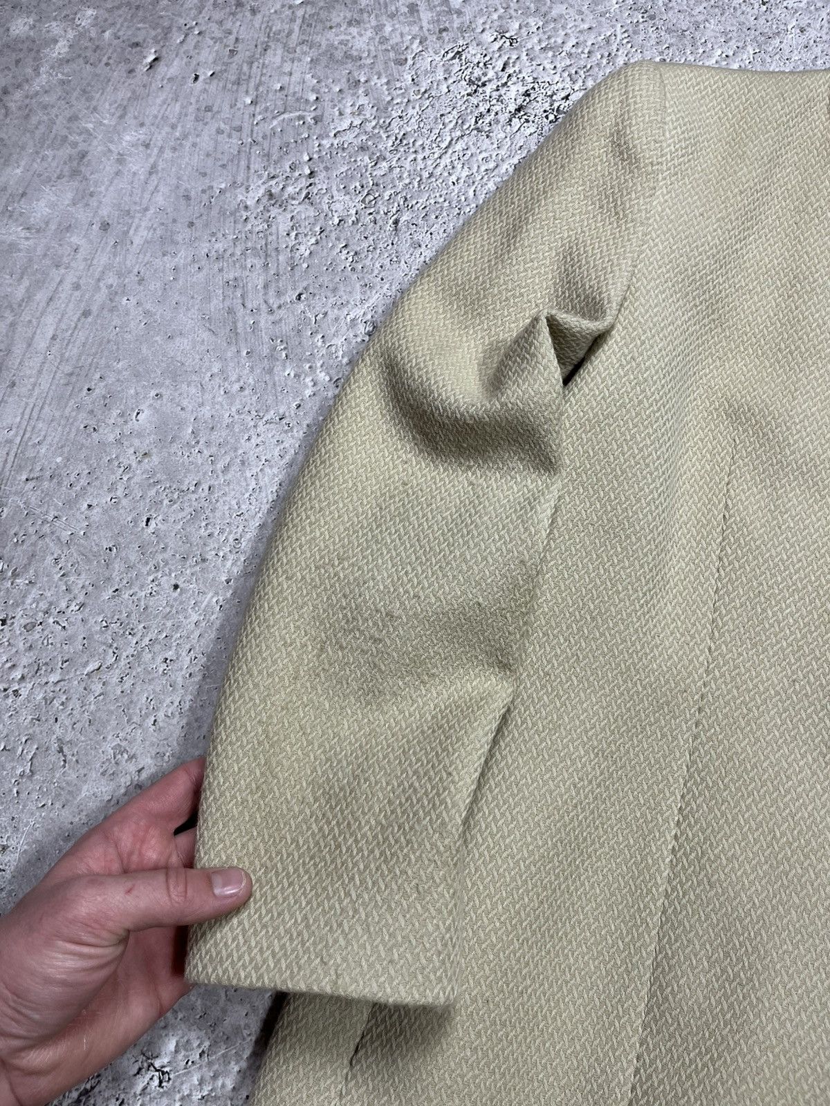 Giorgio Armani Giorgio Armani Textured Beige Blazer Womens IT 42 Size M / US 6-8 / IT 42-44 - 3 Thumbnail