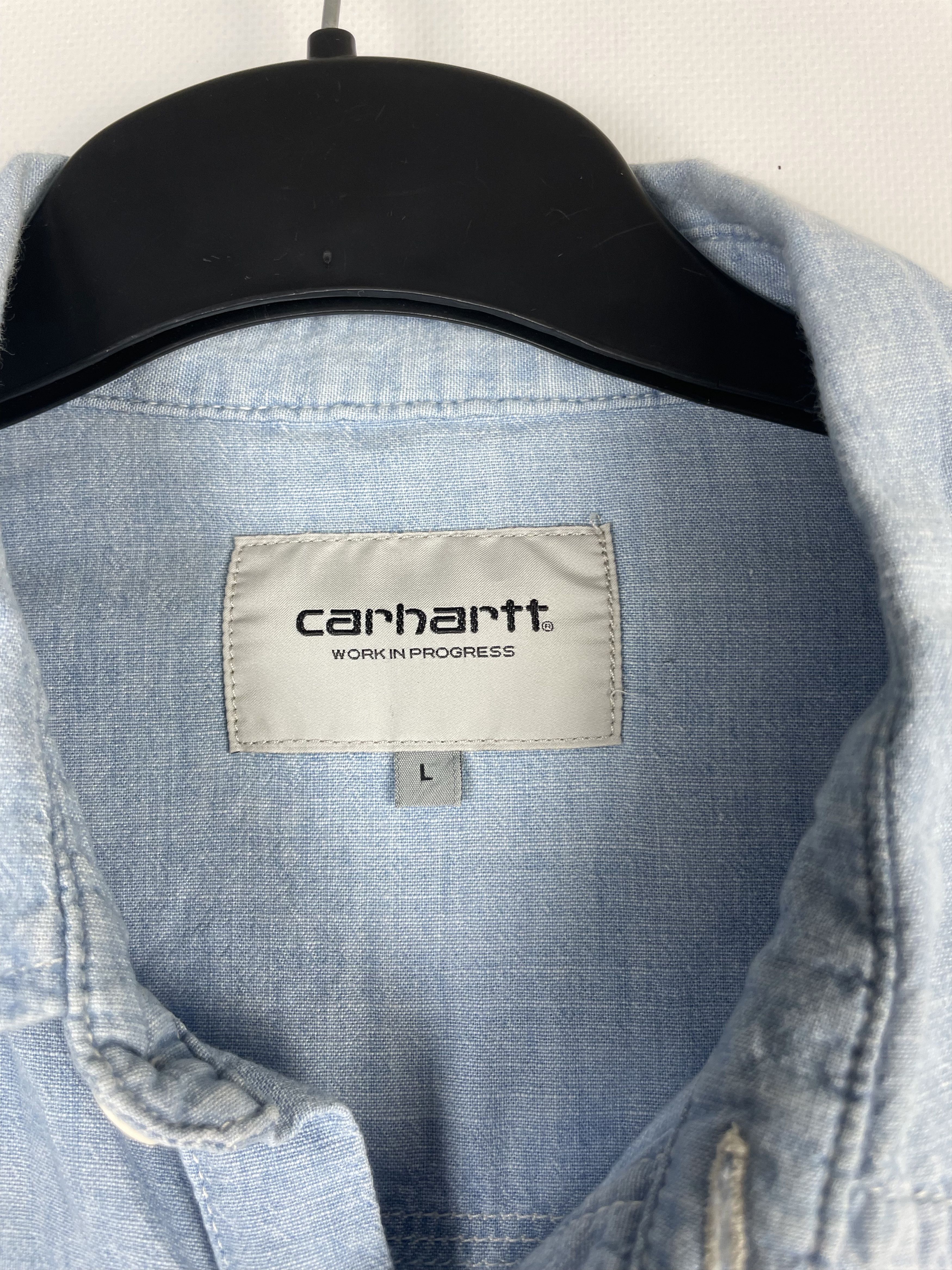 Carhartt Wip Carhartt Mens Denim Shirt Size US L / EU 52-54 / 3 - 5 Thumbnail