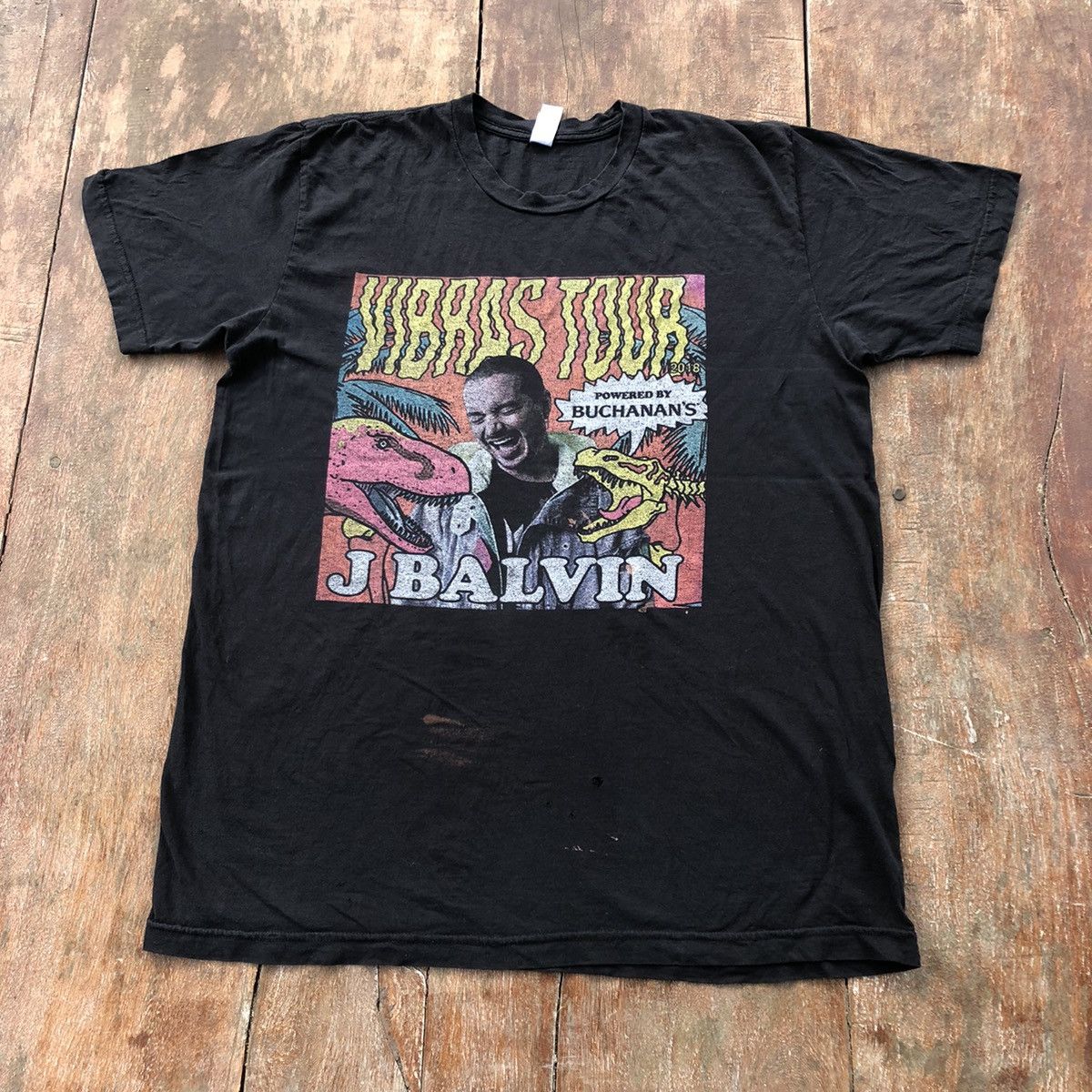 Band Tees Thrashed Faded J Balvin Tour T Shirt Size US L / EU 52-54 / 3 - 2 Thumbnail