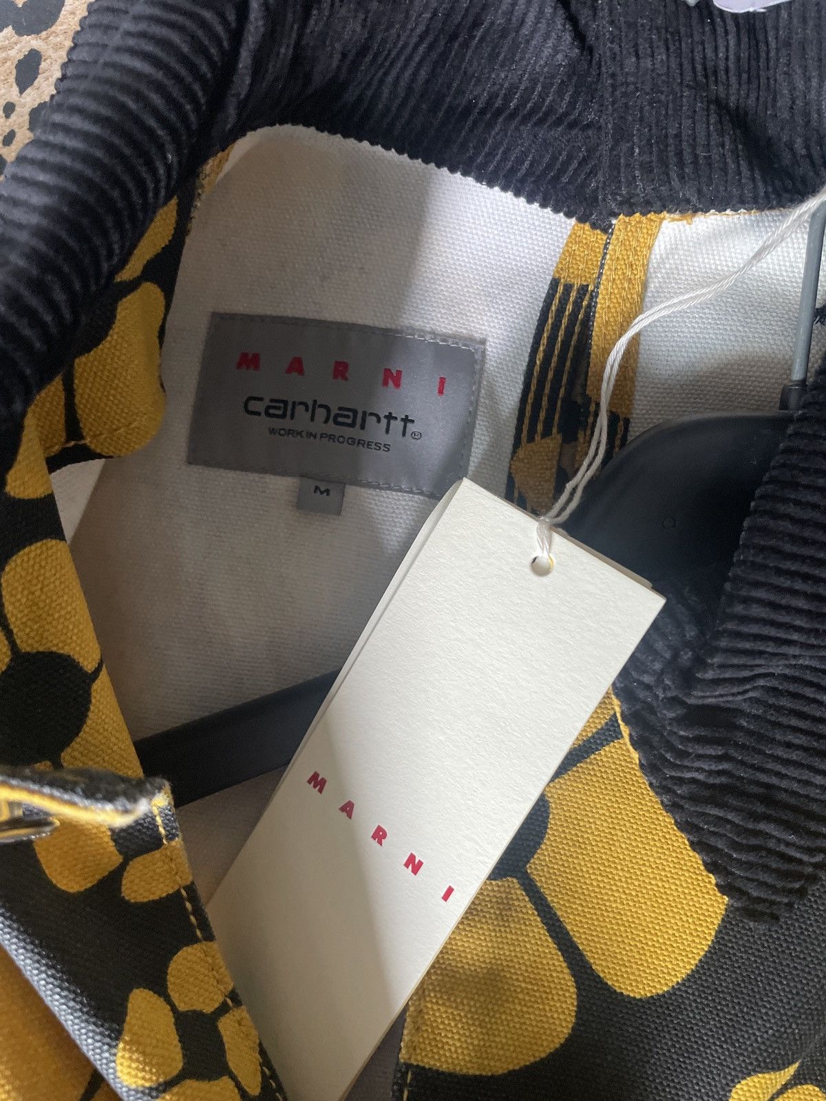 Marni MARNI X CARHARTT WIP FLORAL YELLOW CHORE WORK JACKET Size US M / EU 48-50 / 2 - 10 Thumbnail