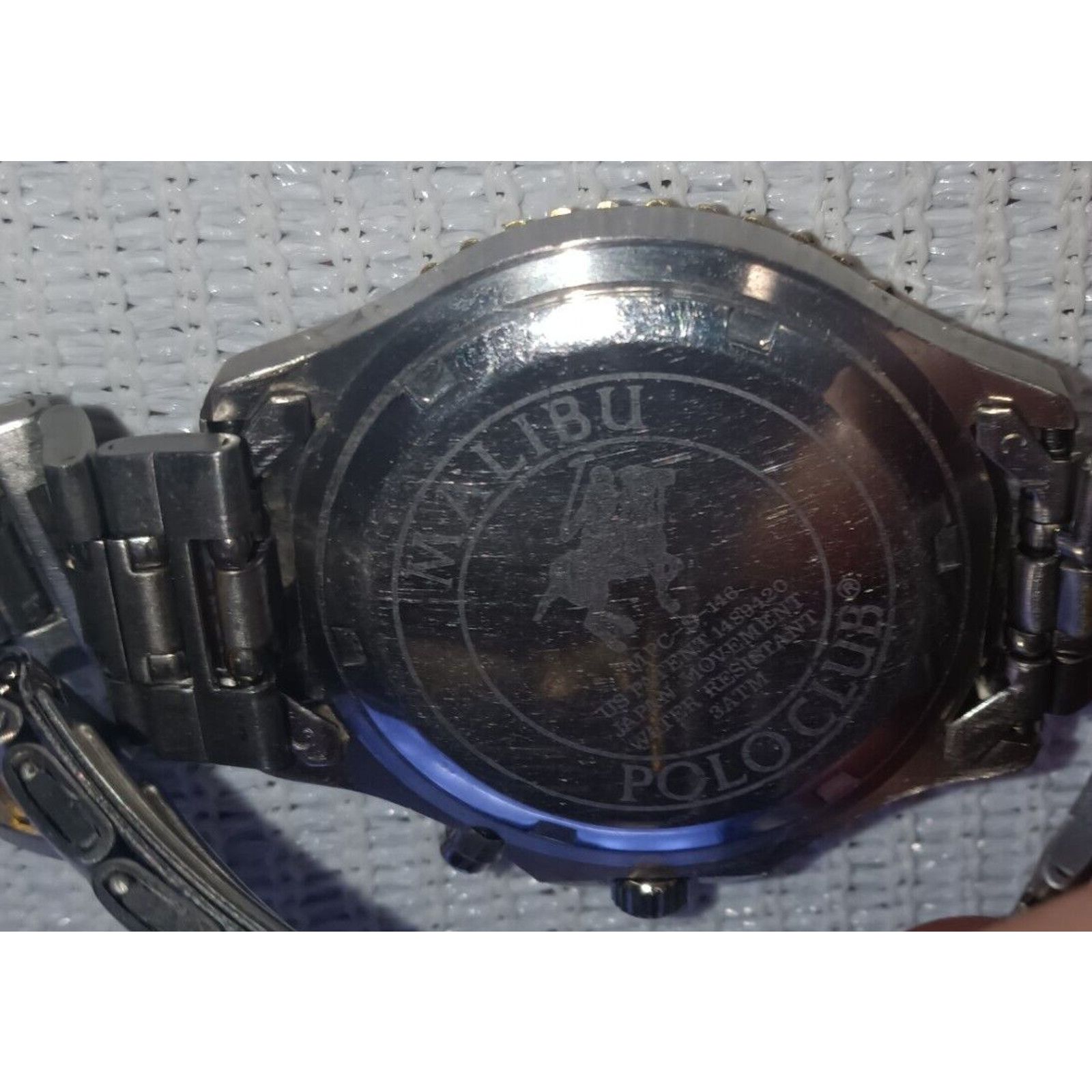 Polo Ralph Lauren VTG Malibu Polo Club Ladies Watch MPC-S-146 Needs Battery Size ONE SIZE - 6 Thumbnail