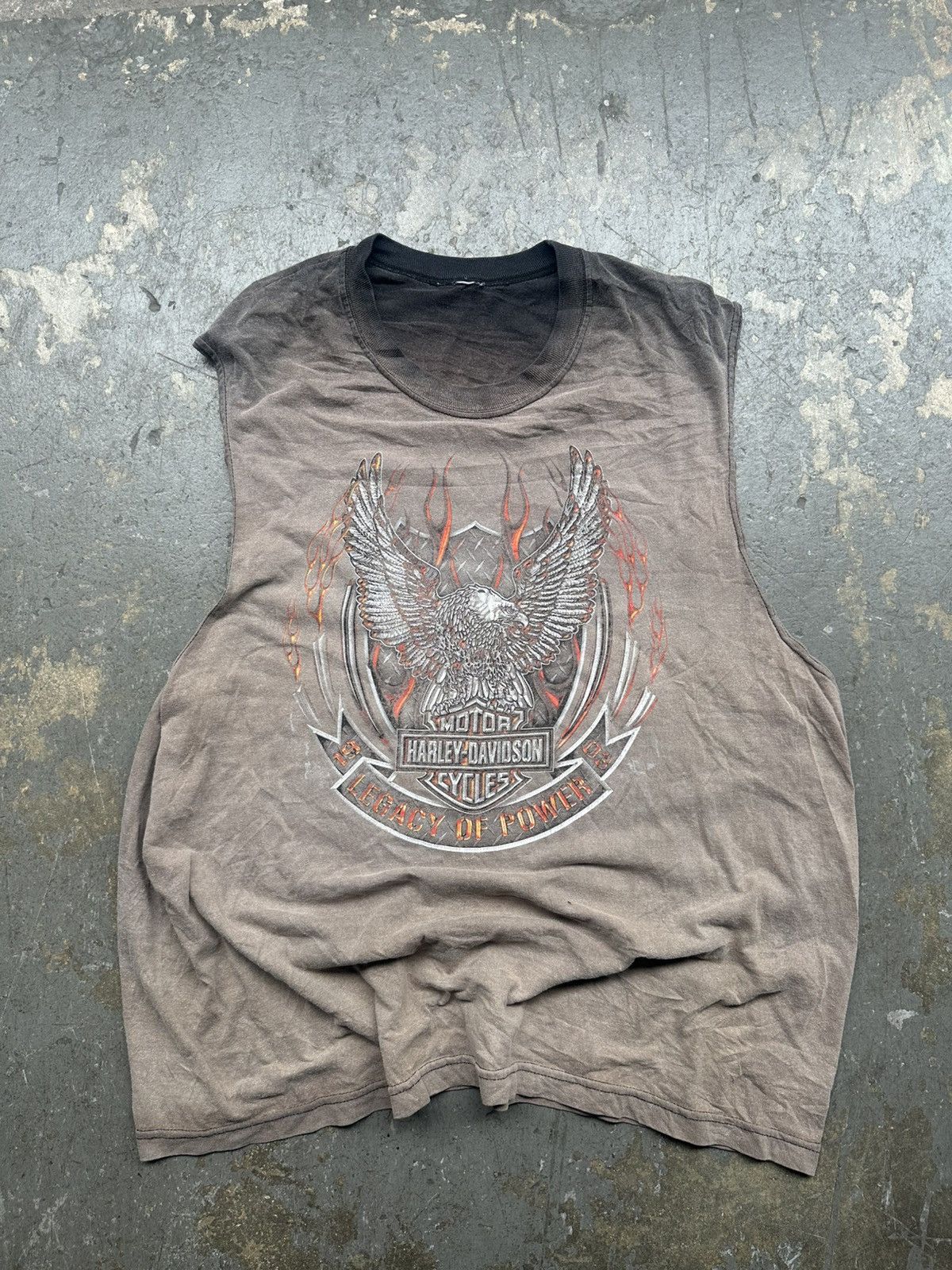 Other Vintage Sun Faded 90s Harley Davidson Erd style Tee Size US XL / EU 56 / 4 - 1 Thumbnail