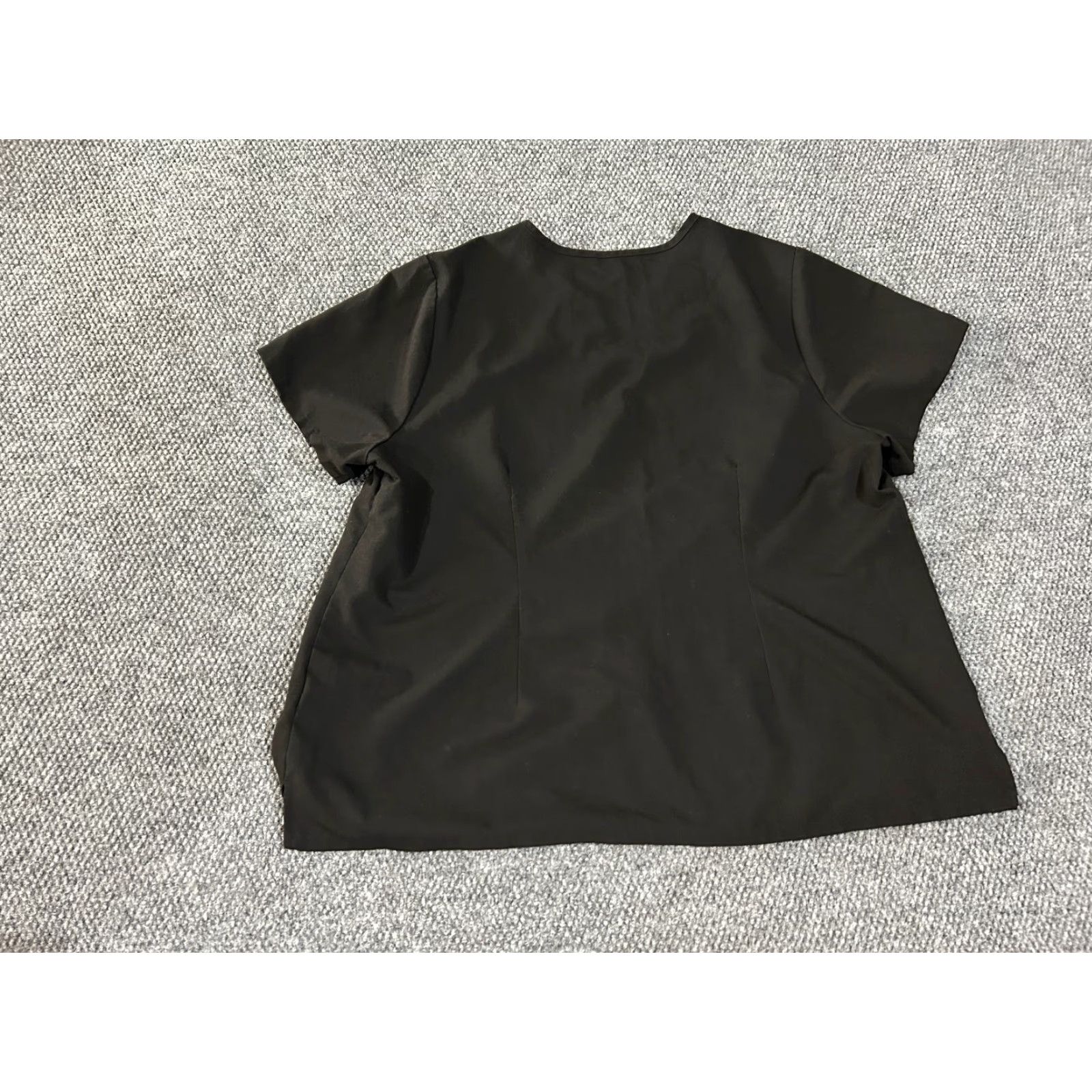 Vintage FIGS scrub top Womens 4XL Black medical healthcare workwear V neck Size XXL / US 16-18 / IT 52-54 - 7 Thumbnail