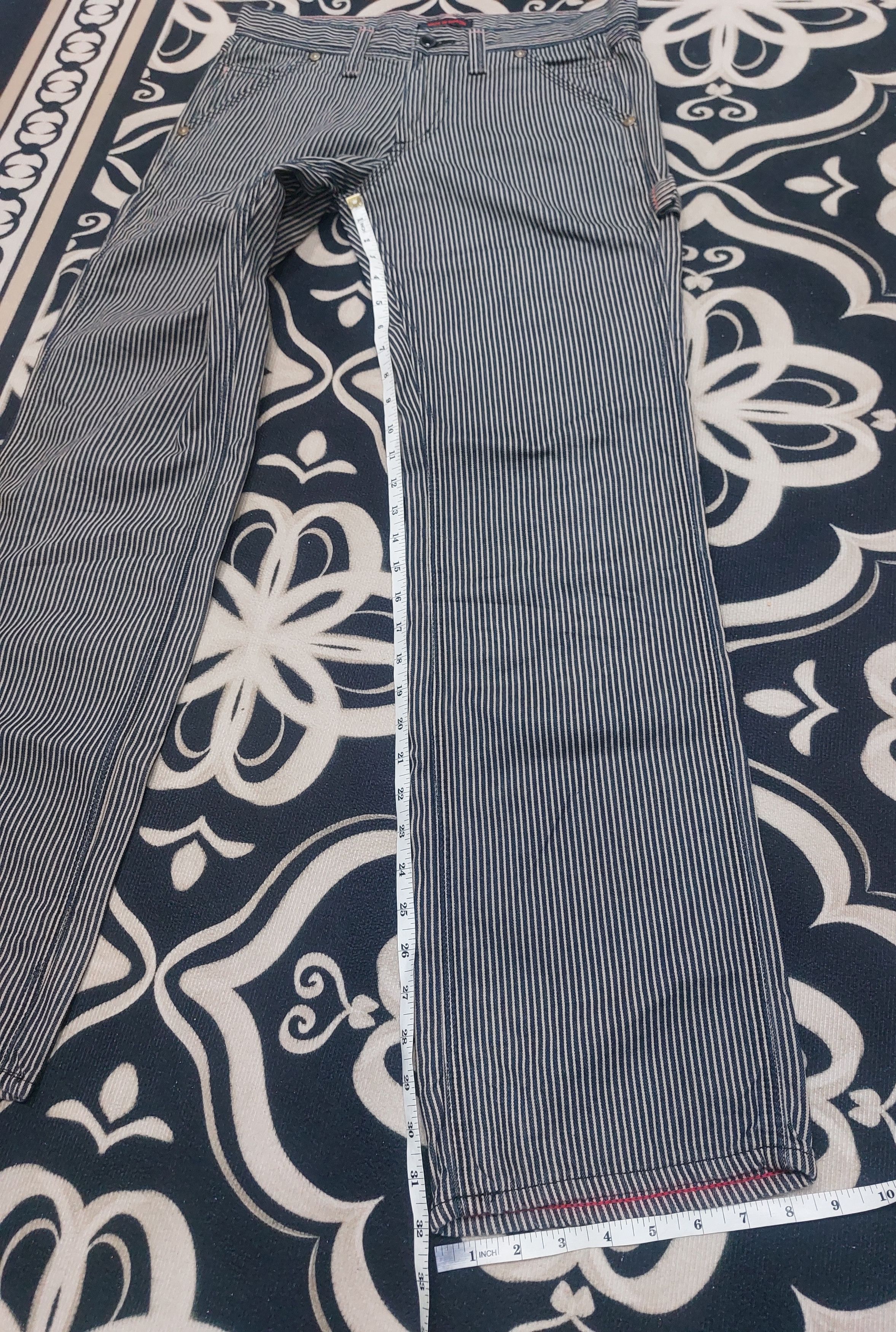 Japanese Brand × Jean HICKORY STRIPE ET BOITE JAPANESE JEANS Size US 32 / EU 48 - 19 Thumbnail