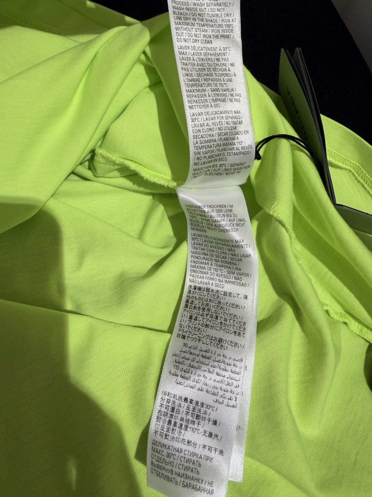Balenciaga Balenciaga Yellow Layered Sports Oversized T-shirt Size US M / EU 48-50 / 2 - 7 Thumbnail
