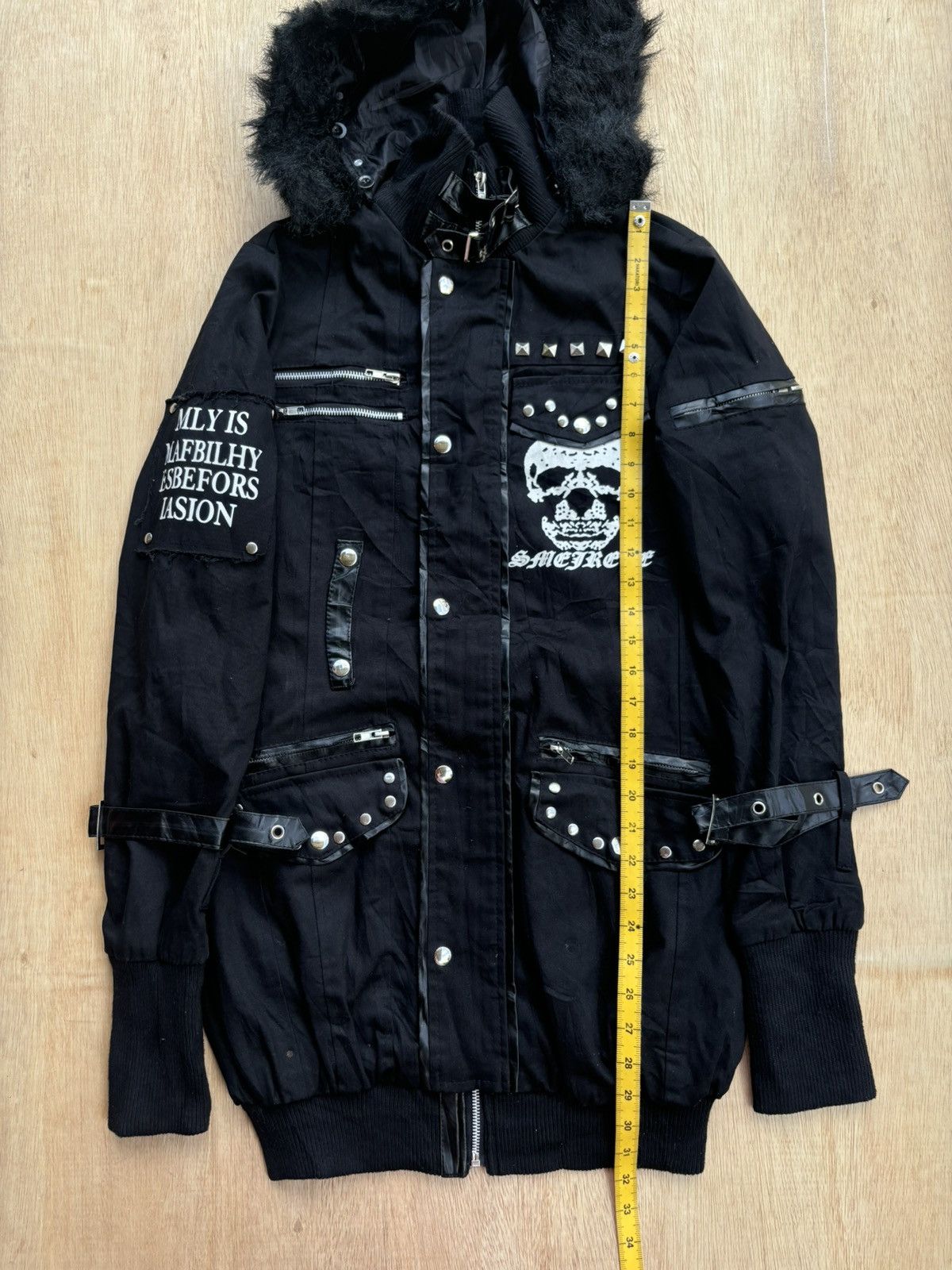 If Six Was Nine Addictrap Studded Skull Ifsixwasnine Lgb Style punk Jacket Size US L / EU 52-54 / 3 - 14 Thumbnail