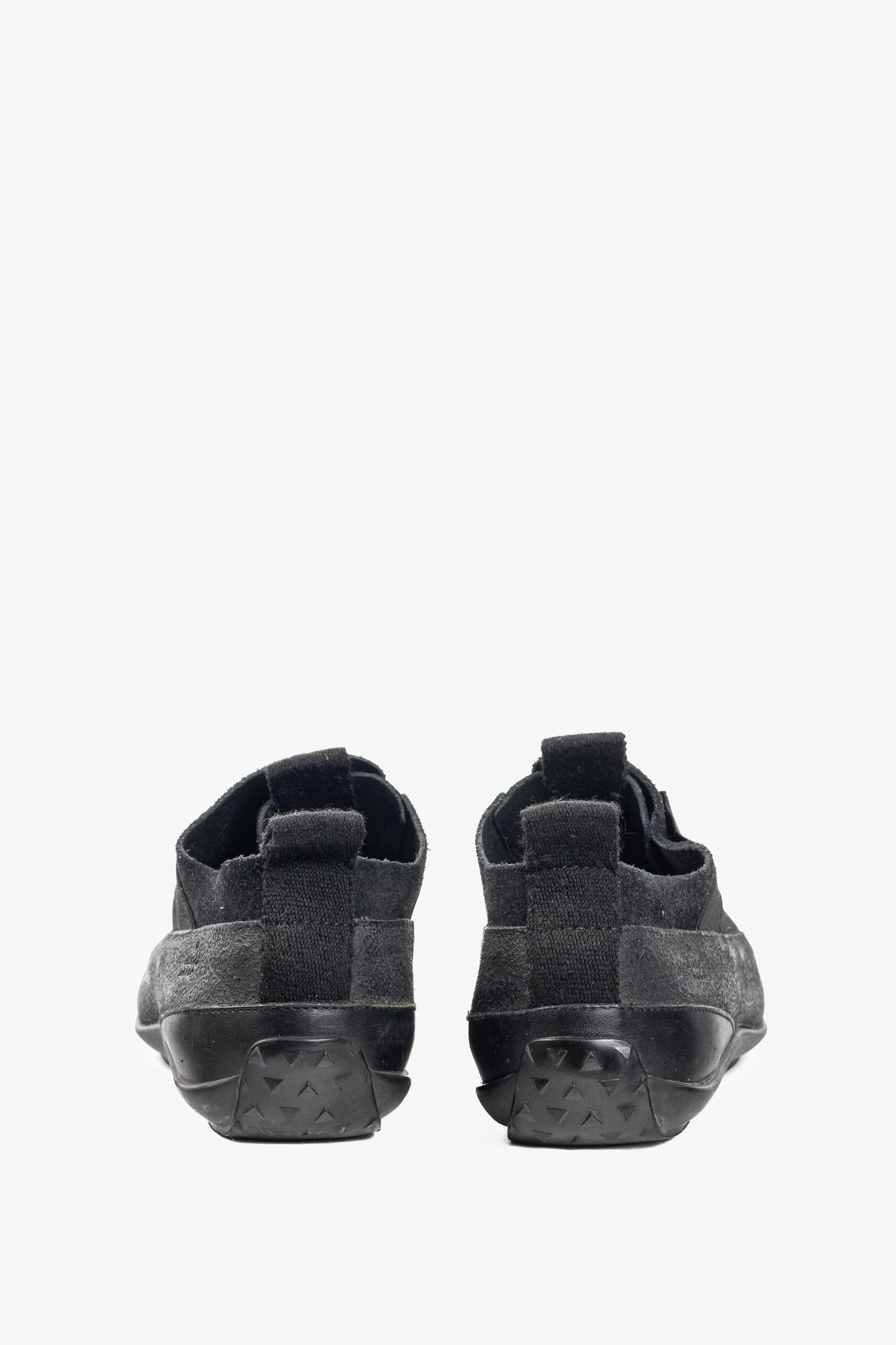 Gucci Gucci Black Suede & Leather Elastic Slip-On Sneakers Size US 6.5 / IT 36.5 - 3 Thumbnail