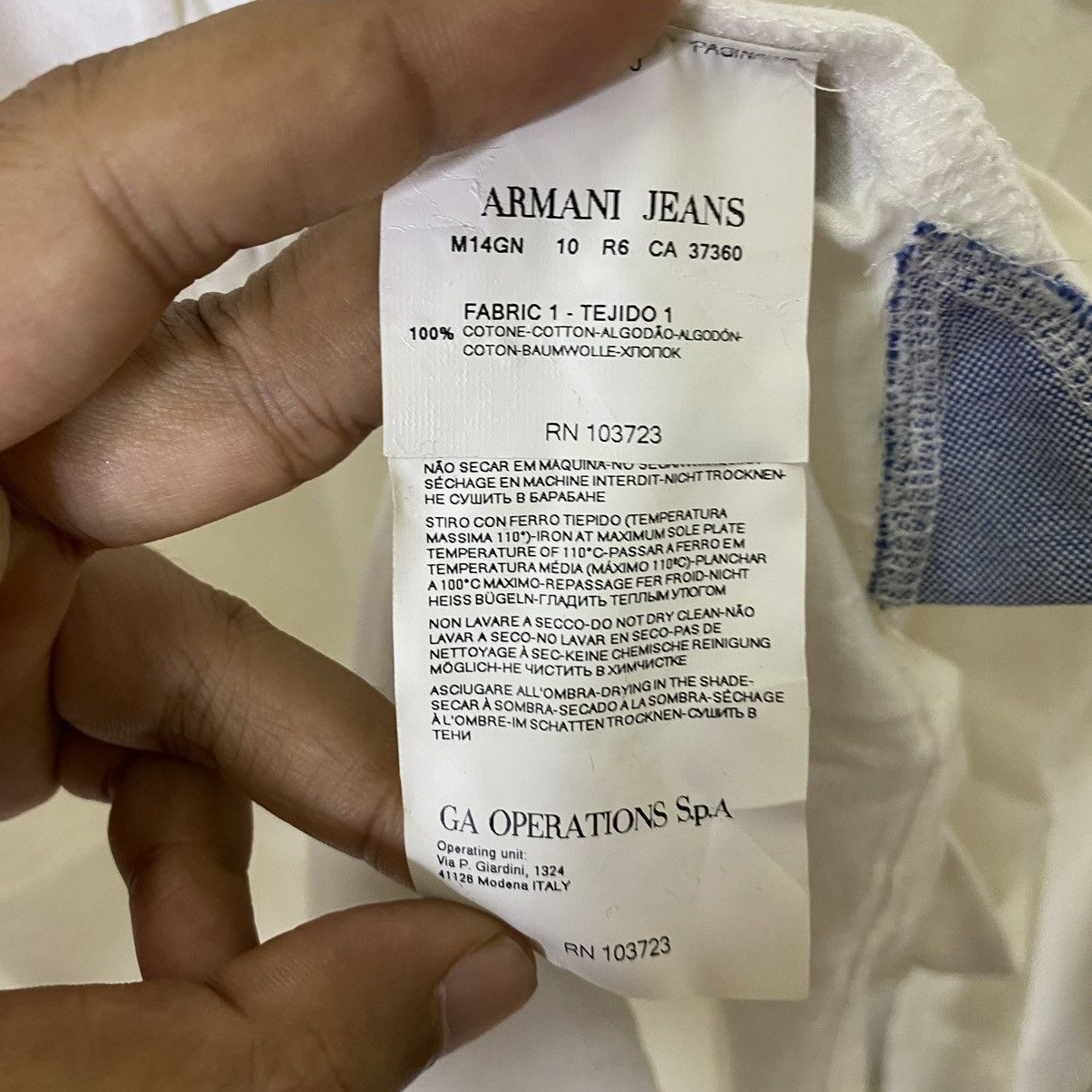 Armani Armani Jeans Polo Rugby LS Shirt Size US S / EU 44-46 / 1 - 5 Thumbnail