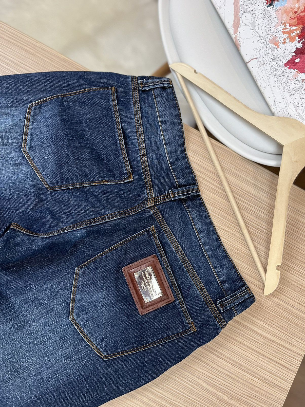 Dolce & Gabbana Dolce & Gabbana Distressed Men's Denim Jeans Size US 35 - 3 Thumbnail