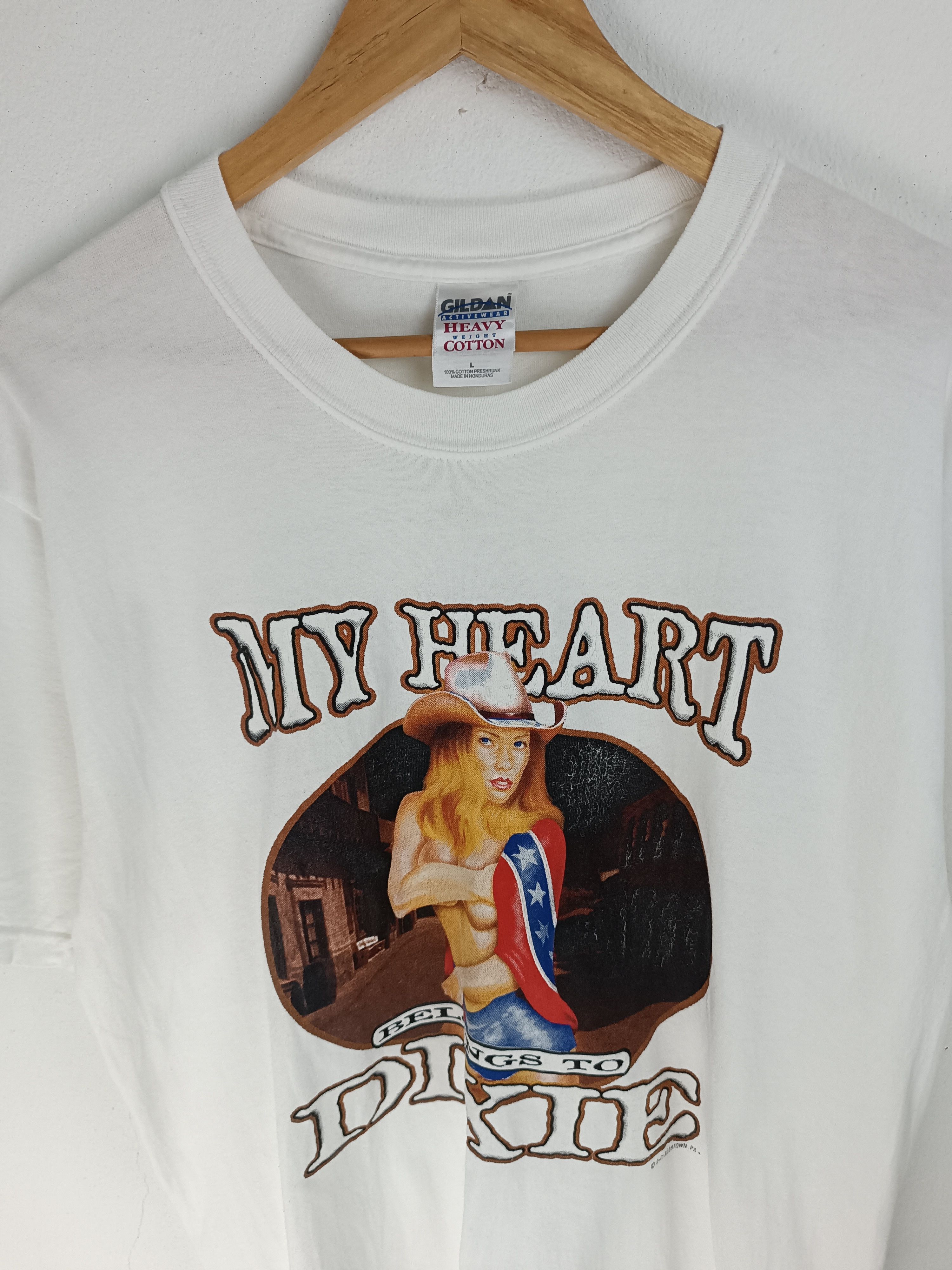 Vintage VINTAGE MY HEART BELONGS TO DIXIE SEXY ADULT LYNYRD SKYNYRD Size US L / EU 52-54 / 3 - 8 Thumbnail