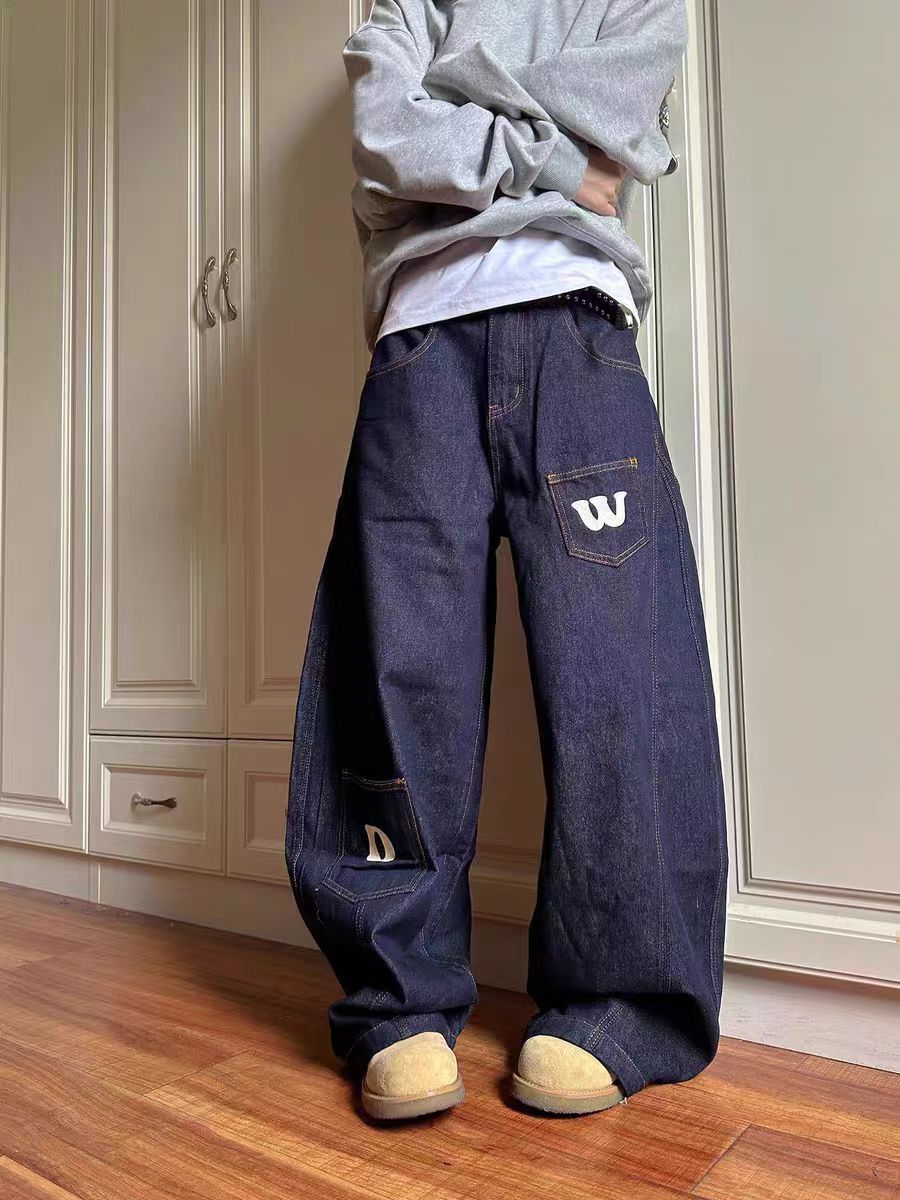 Vintage Vintage casual baggy machete Y2K wide leg jeans Size US 30 / EU 46 - 1 Thumbnail