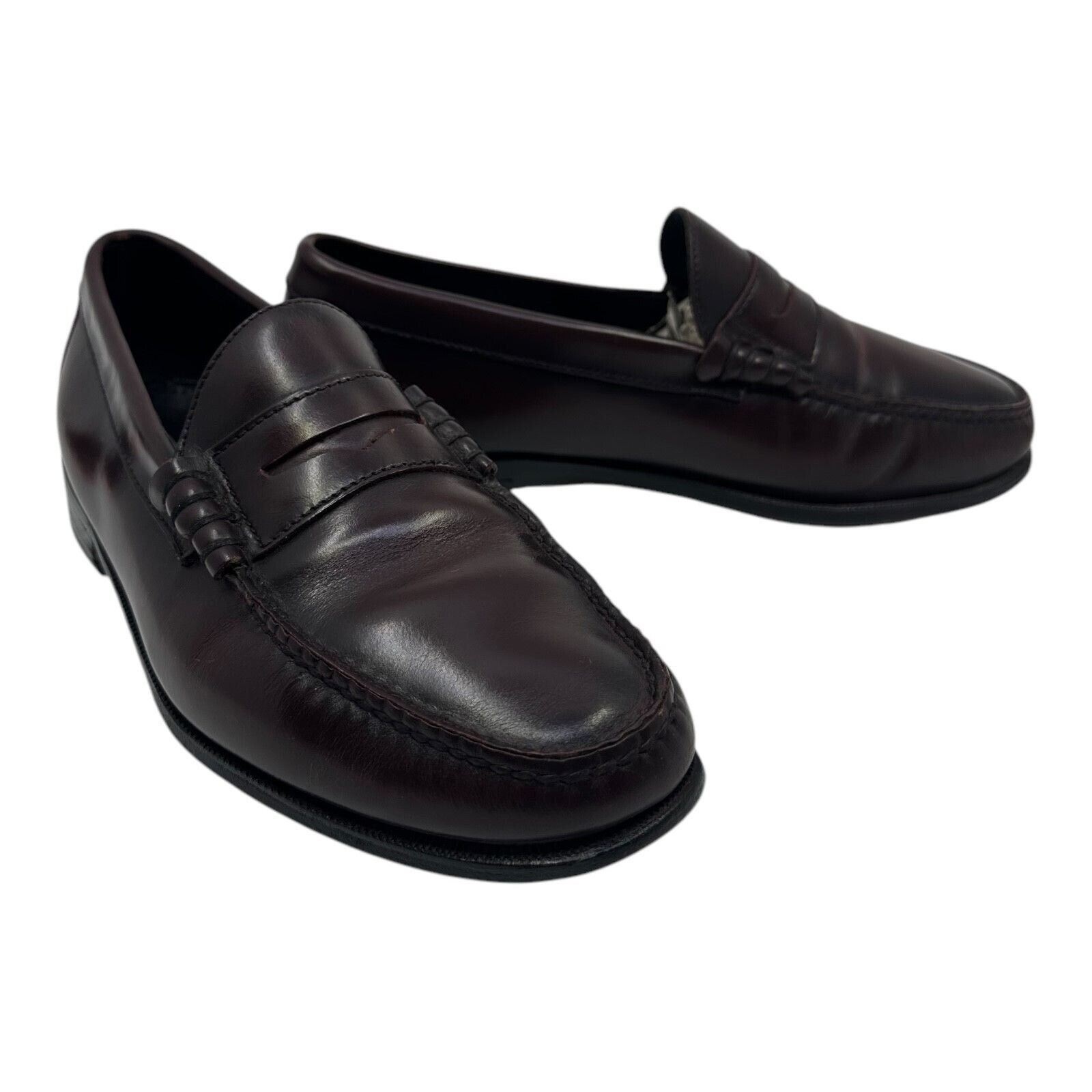 Florsheim Florshiem Imperial Mens Leather Penny Loafers Size 10.5 3e Size US 10.5 / EU 43-44 - 14 Thumbnail