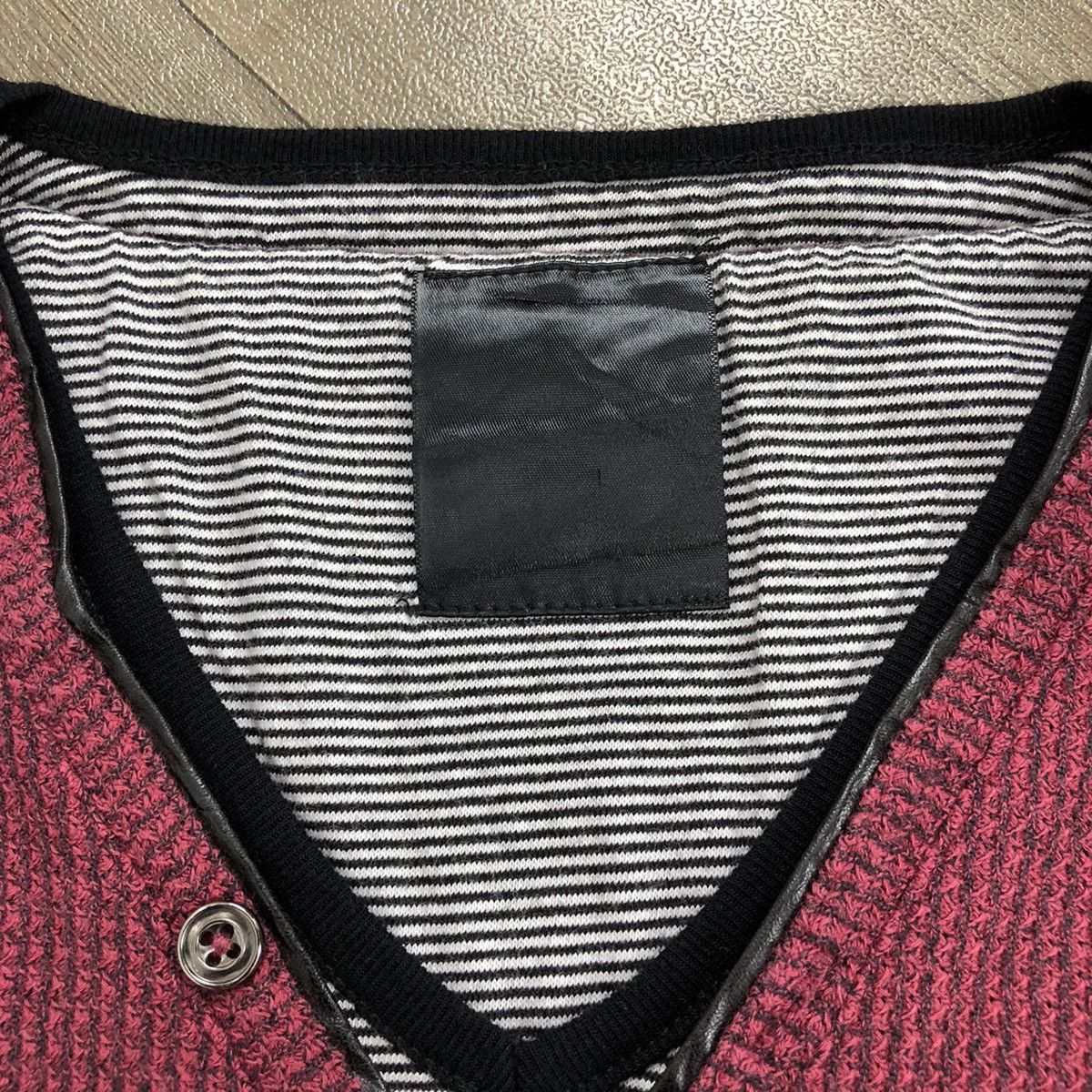 If Six Was Nine × Japanese Brand × Le Grande Bleu (L.G.B.) 2000s Japanese Double Layers Goa Lgb Ifsixwasnine Button Tee Size US L / EU 52-54 / 3 - 4 Thumbnail