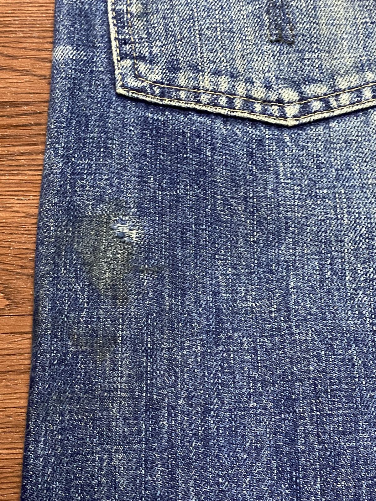 Japanese Brand Vintage Japanese Brands Bartack Selvedge Loose Jeans Size US 35 - 13 Thumbnail