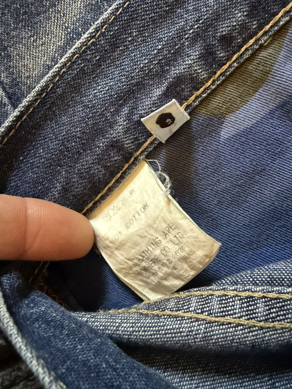 Bape Vintage Bape Sad Face Jeans Size US 34 / EU 50 - 9 Thumbnail