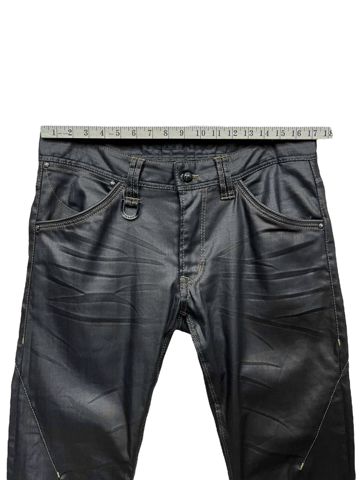 Nicole Club 🔥VERY RARE🔥RIELABO NCFM Waxed Cotton Pants Size 32" / US 10 / IT 46 - 15 Thumbnail