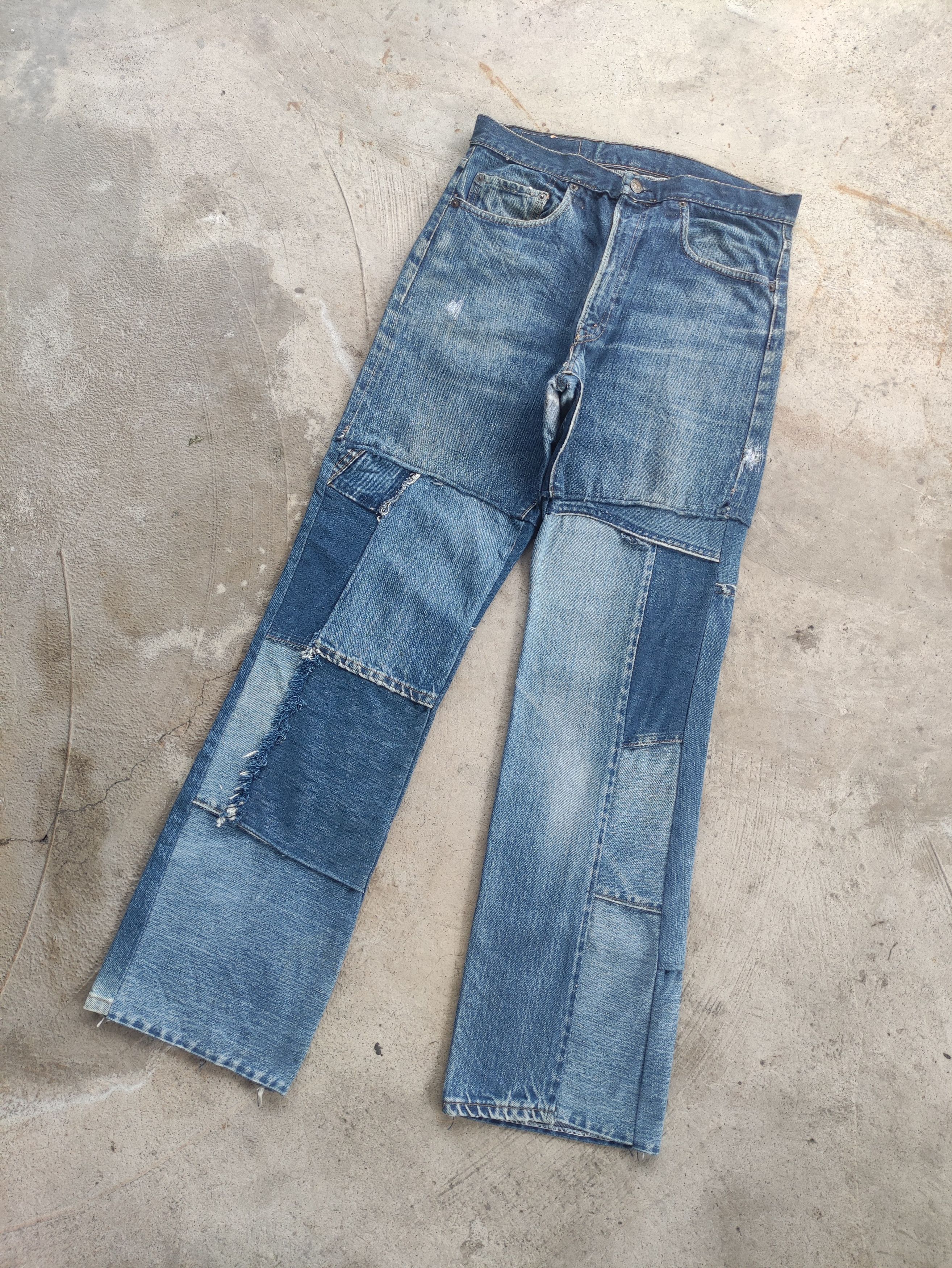 Levi's Vintage Levis 505 60s Petchvork Button No5 W32 Size US 32 / EU 48 - 2 Thumbnail
