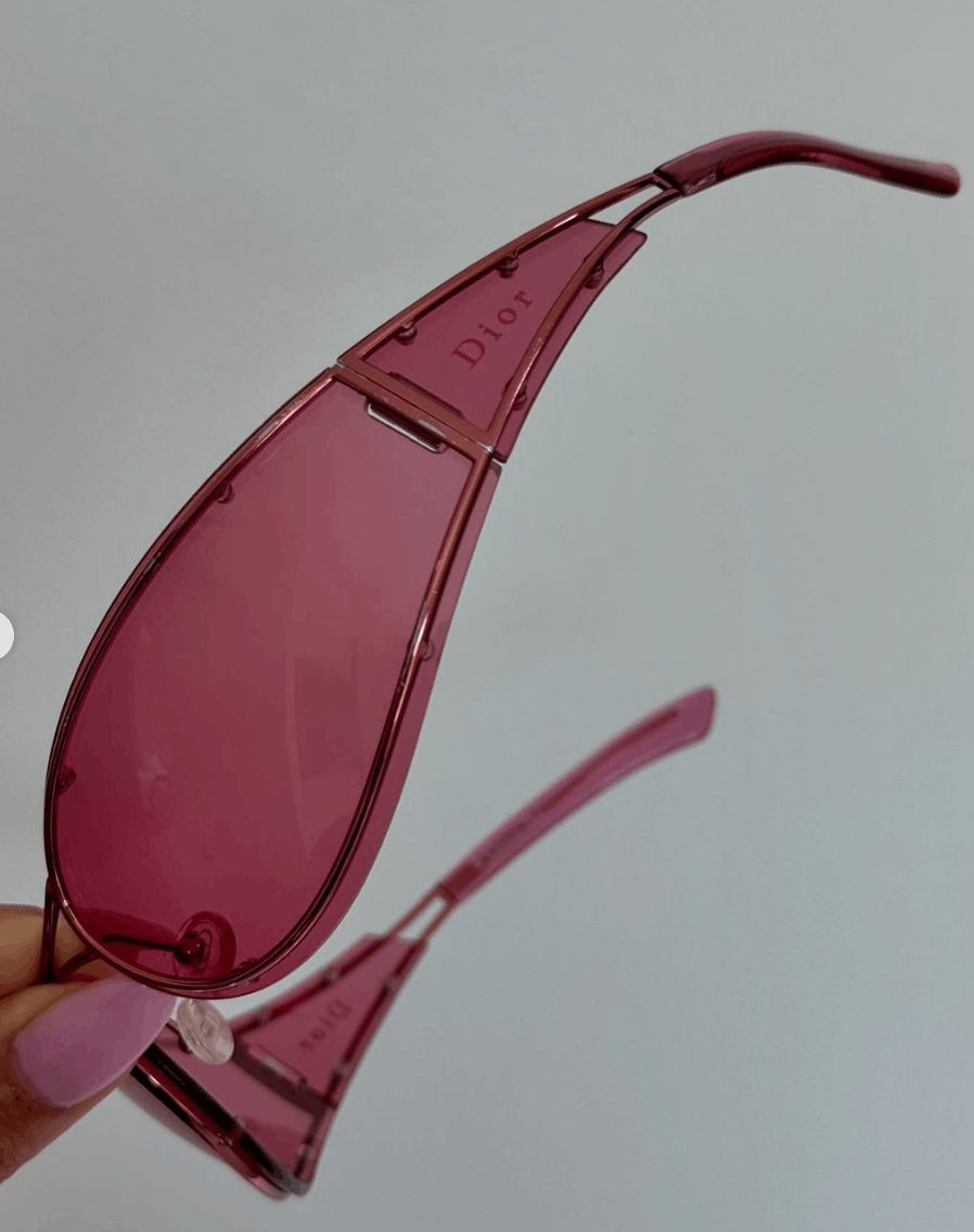 Dior Sunglasses Trailer Parc 2001 Pink Ski Mask Bike Vintage