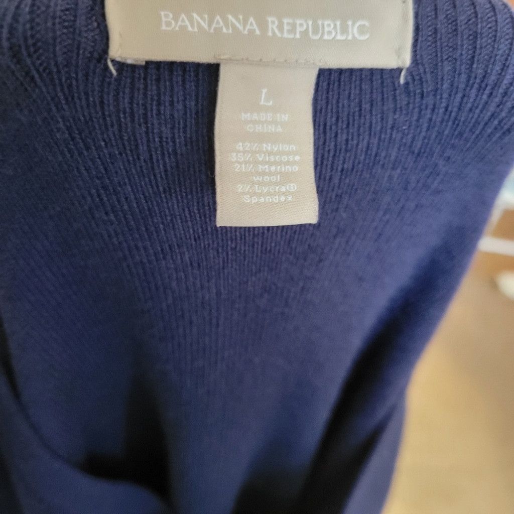 Banana Republic Banana Republic Peplum Wool Blend Short Sleeve Knit Sweater Size L / US 10 / IT 46 - 5 Thumbnail