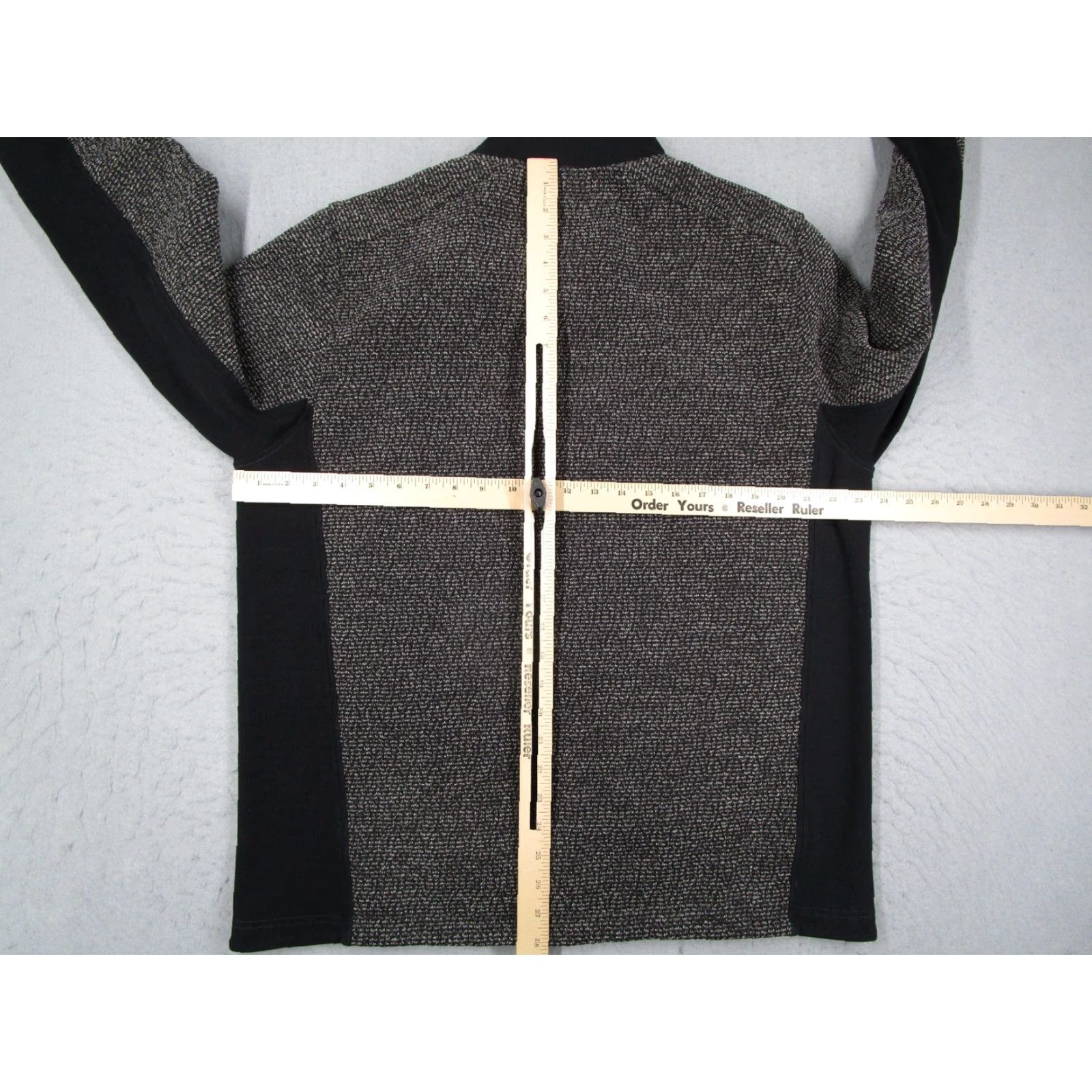 Carbon2Cobalt Carbon2cobalt Jacket Large Gray Black Sherpa Lined Full Zip Knit Fleece Mens Size US L / EU 52-54 / 3 - 5 Thumbnail