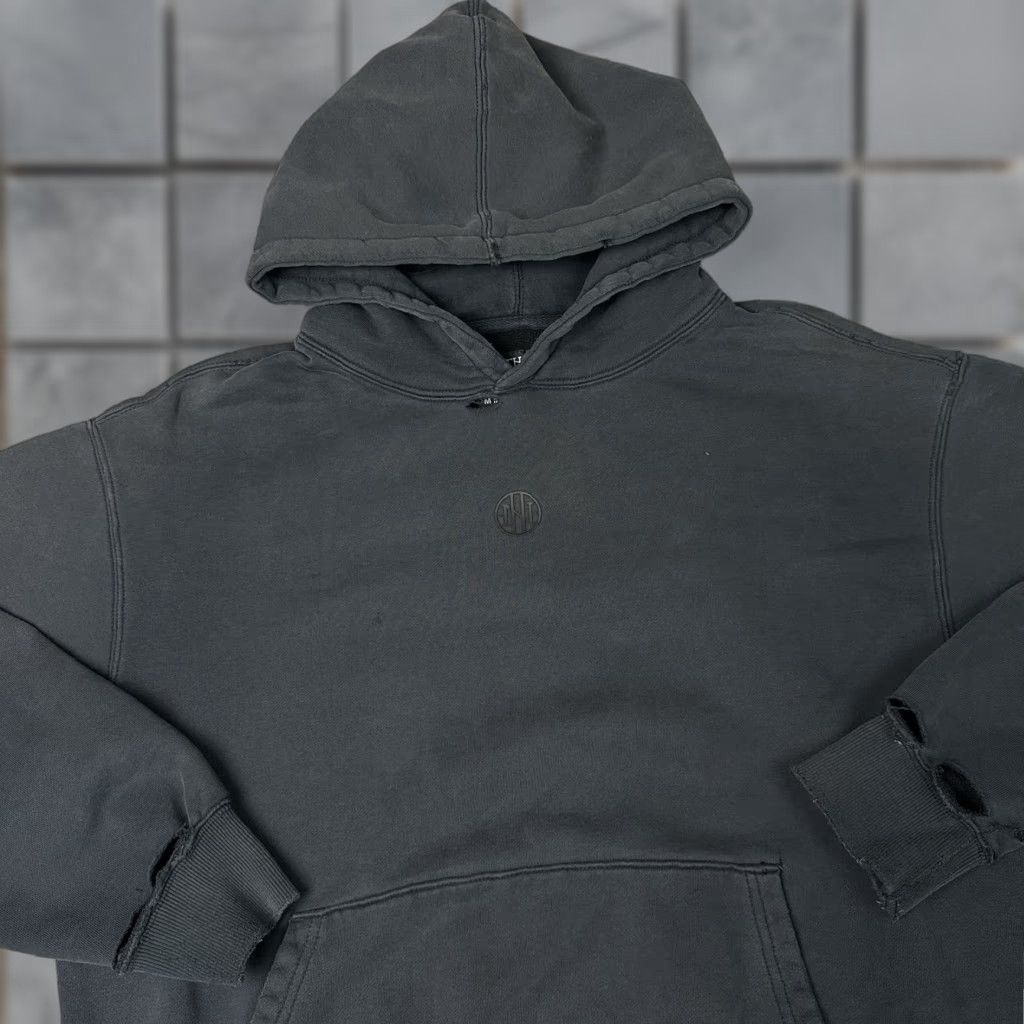 Thrasher Ninth Hall Fundamentals Hoodie Mens Adult Medium Black Boxy Graphic Logo Distressed Vintage-Style Pullover Hooded All Seasons Safe/Seamless Fit Size US M / EU 48-50 / 2 - 1 Thumbnail
