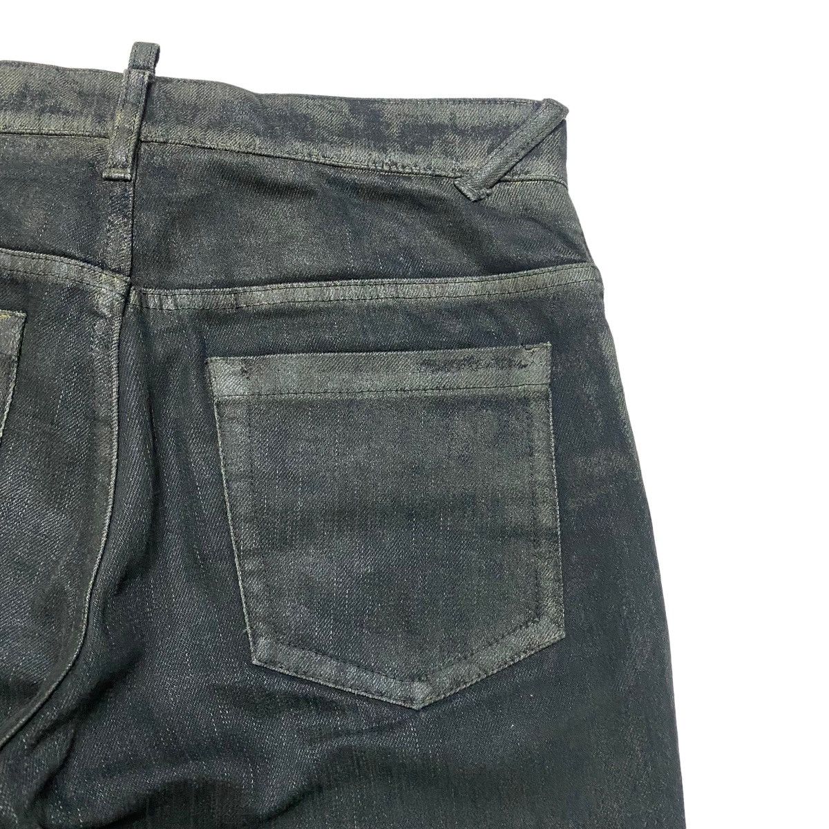John Galliano John Galliano Black Dust Waxed Denim Jeans Size US 30 / EU 46 - 11 Thumbnail