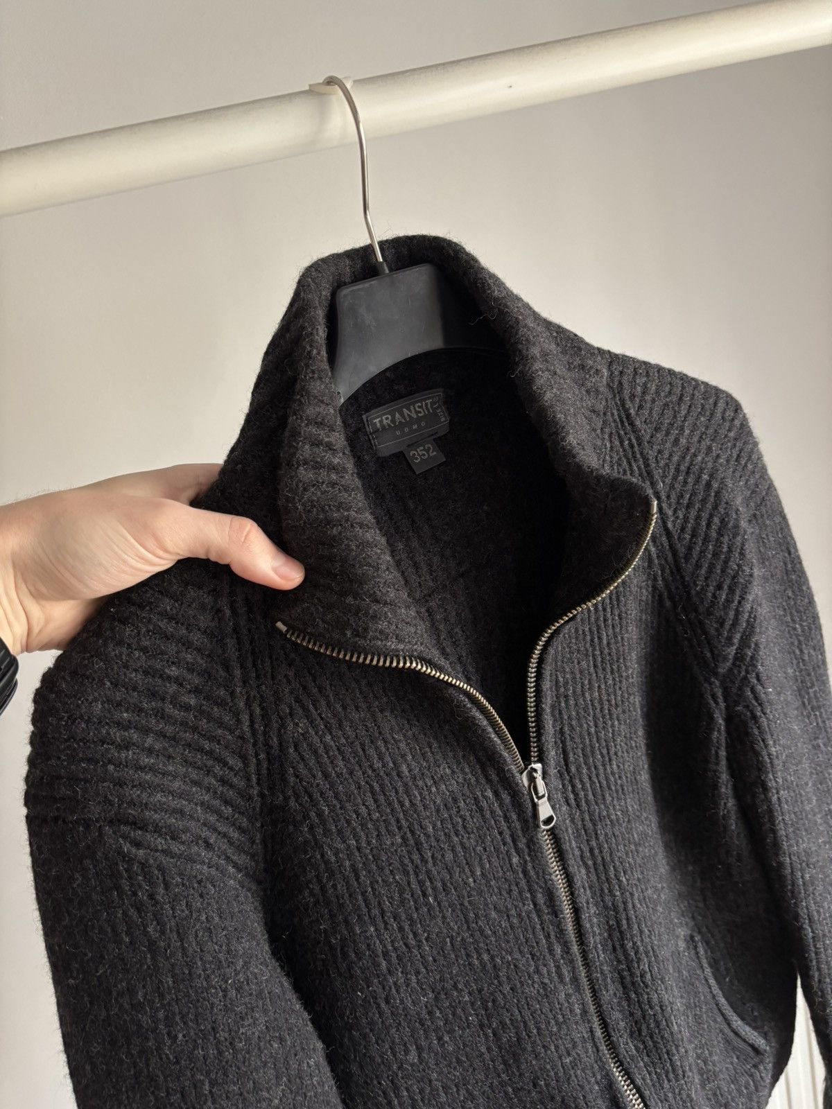 Transit Uomo Transit Uomo Full Zip Lana Wool Sweater Size US S / EU 44-46 / 1 - 6 Thumbnail