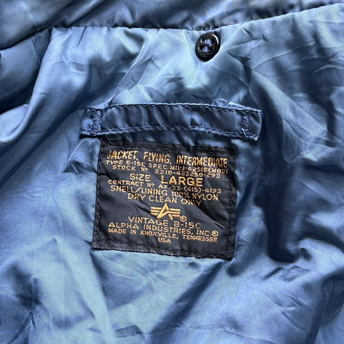 Alpha Industries × Vintage “VINTAGE B-15C” INTERMEDIATE ALPHA INDUSTRIES BOMBER JACKET Size US L / EU 52-54 / 3 - 16 Thumbnail