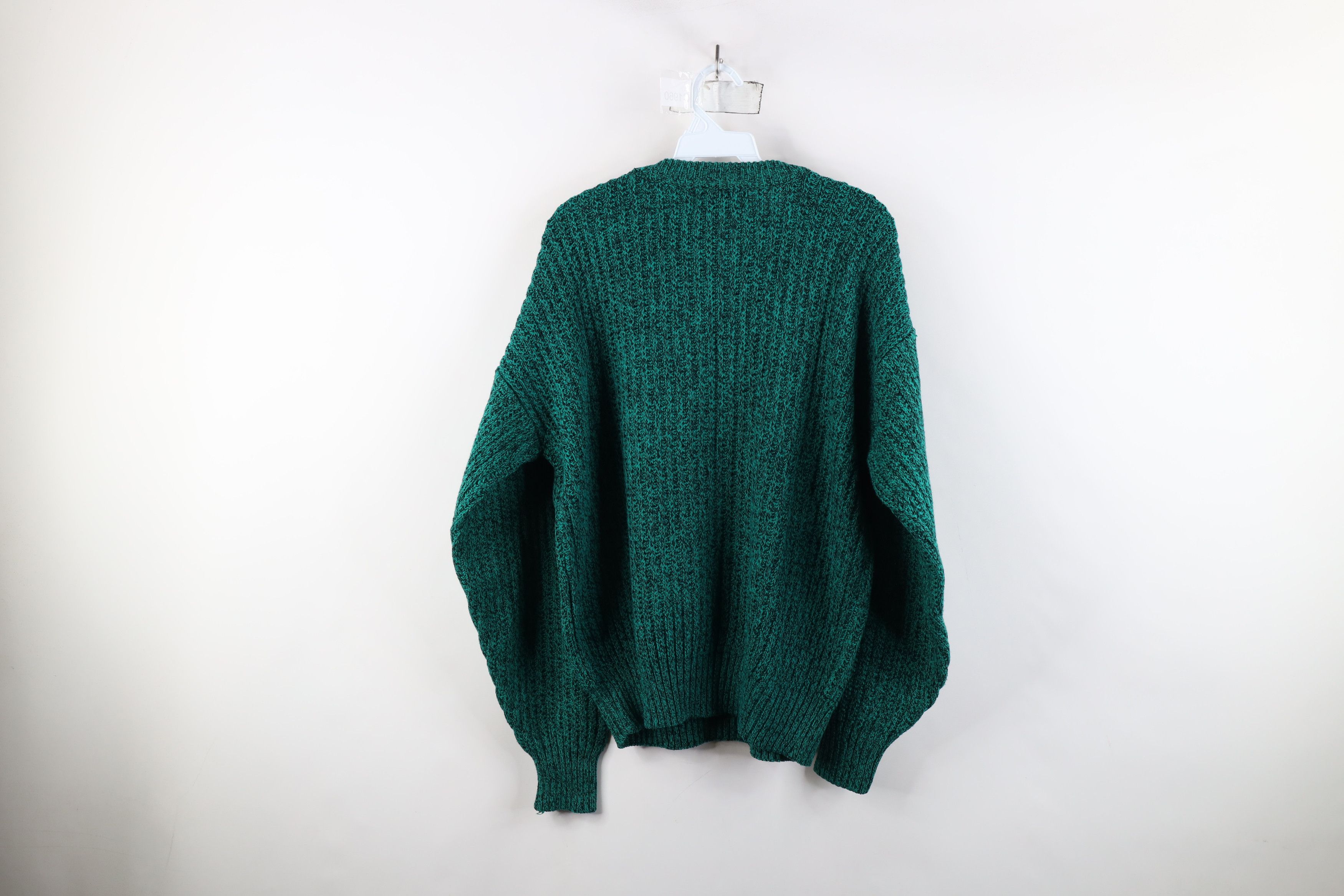 Vintage Vintage 90s Streetwear Chunky Ribbed Knit Crewneck Sweater Size US L / EU 52-54 / 3 - 7 Thumbnail