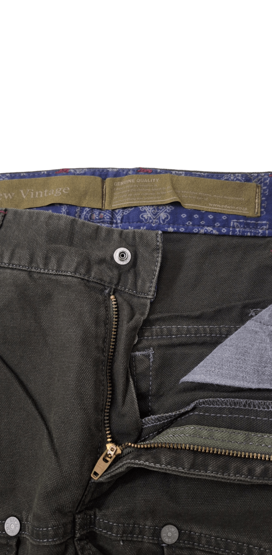 Edwin × Japanese Brand Rare Edwin Six Pocket Leg Zipper Pants Size US 32 / EU 48 - 2 Thumbnail