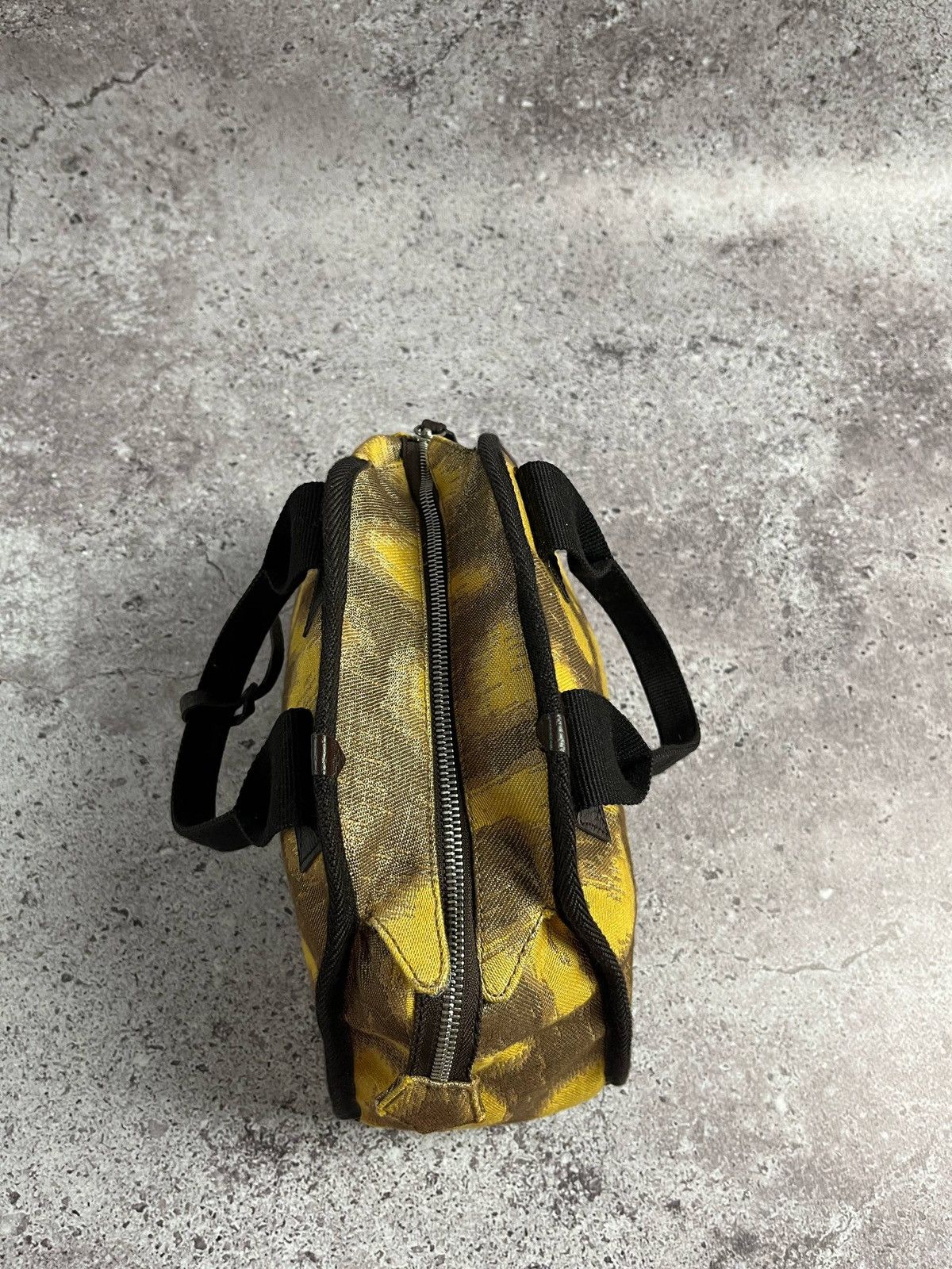 Vivienne Westwood Yellow Leopard Print Handbag OrbLogo Canvas SatchelTote Rare Size ONE SIZE - 5 Thumbnail